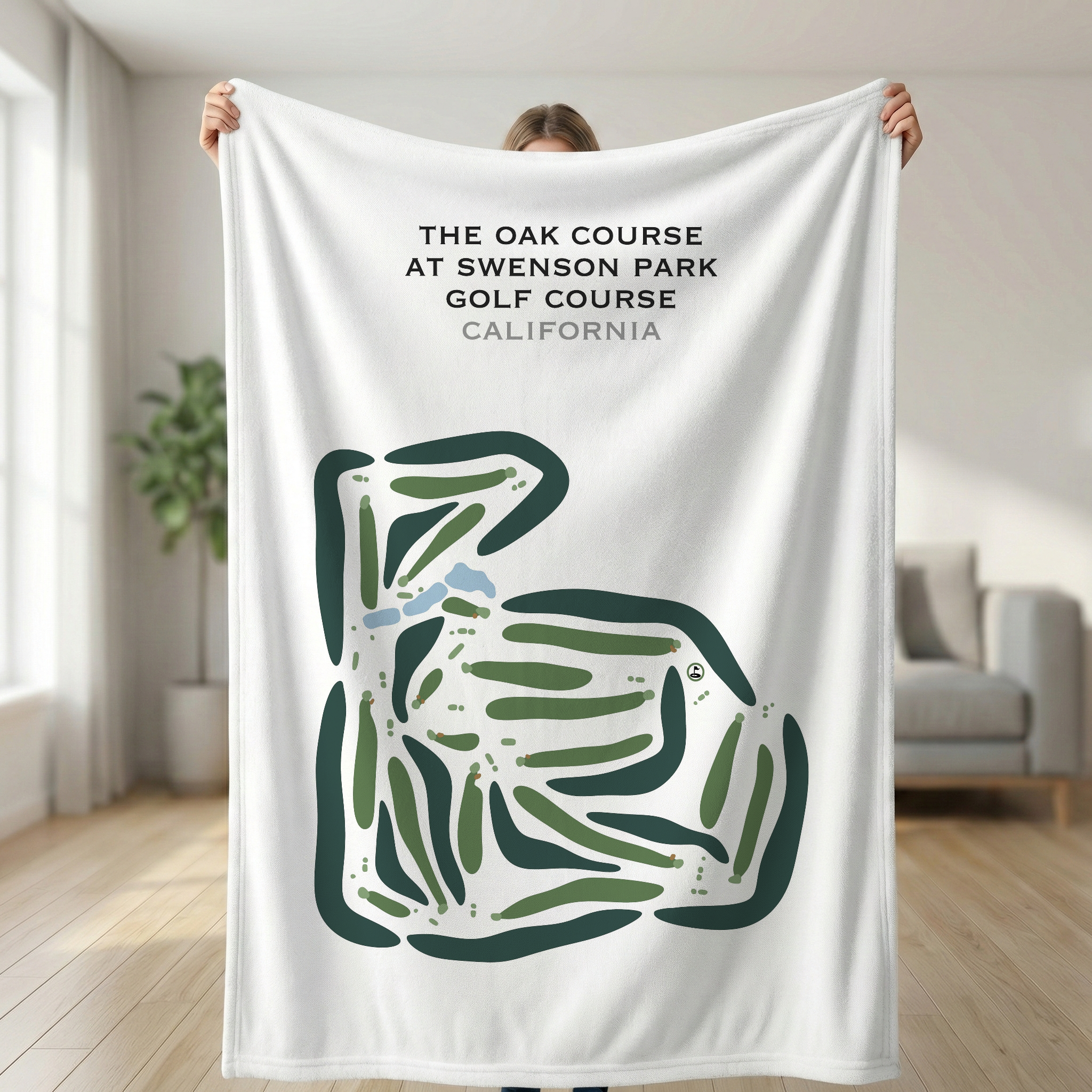The Oak Course at Swenson Park Golf Course, California - Printed Golf Courses