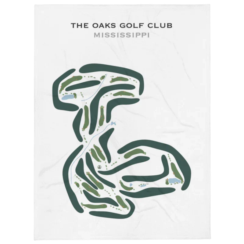 The Oaks Golf Club, Mississippi - Printed Golf Courses