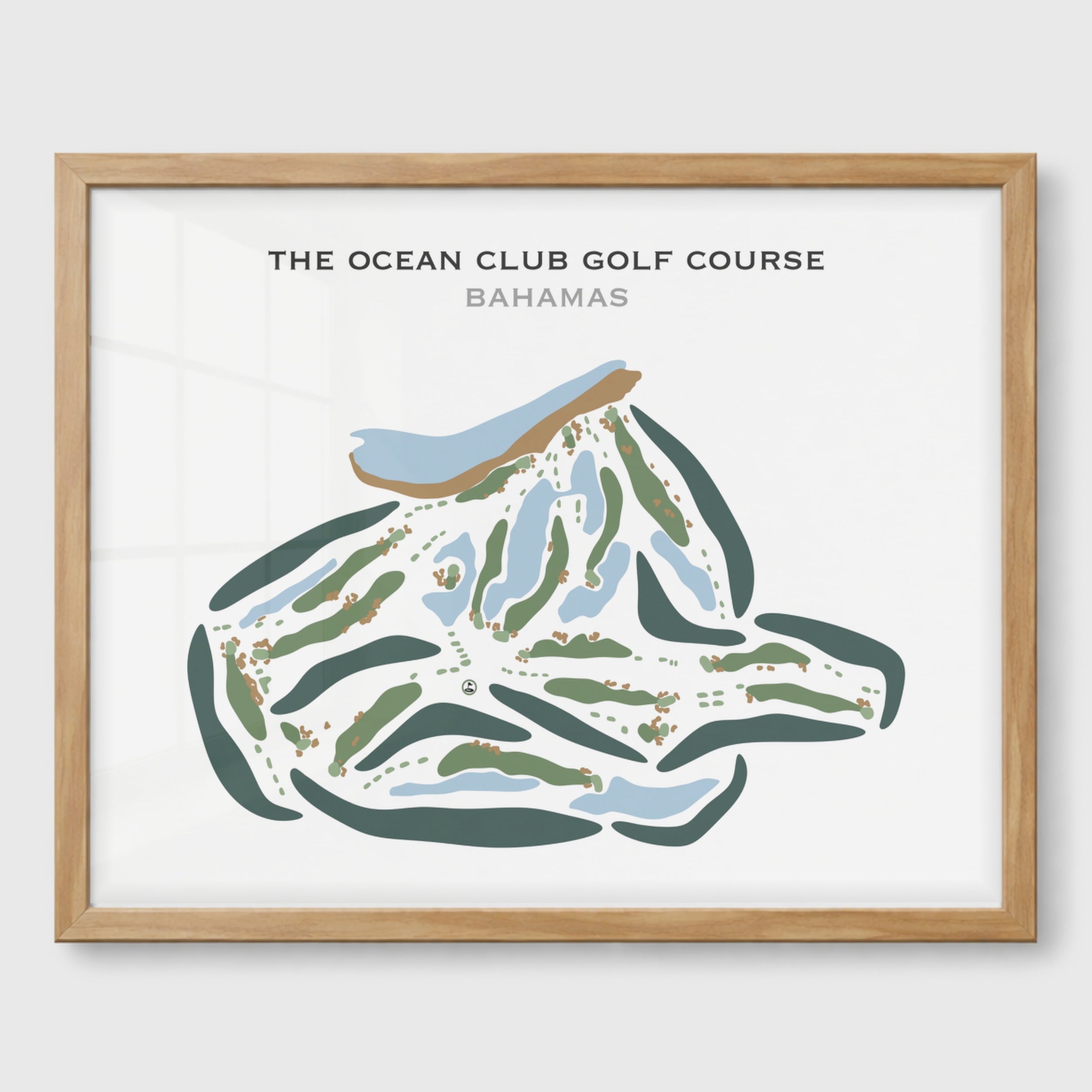 The Ocean Club Golf Course, Bahamas - Printed Golf Courses