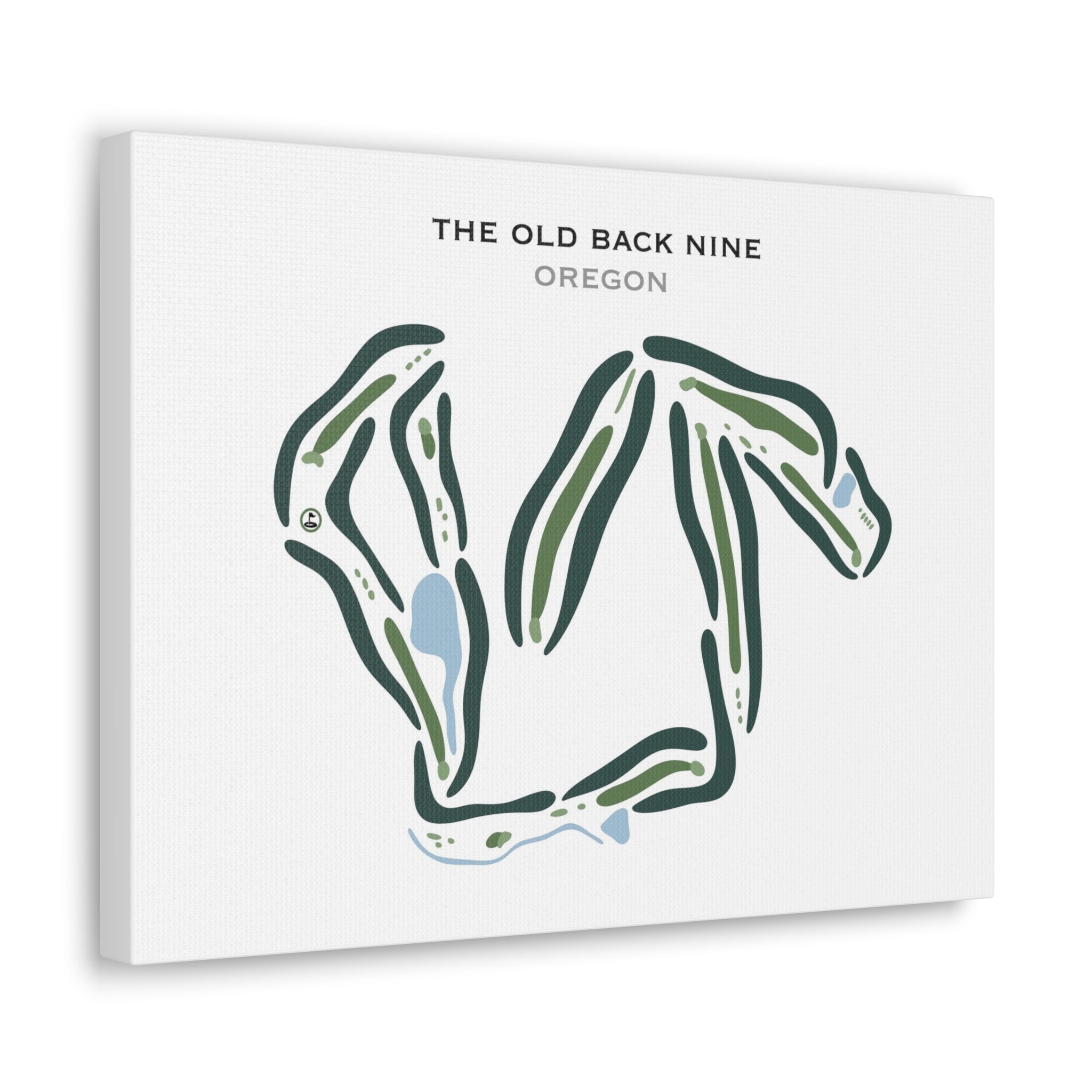 The Old Back Nine, Oregon - Printed Golf Courses