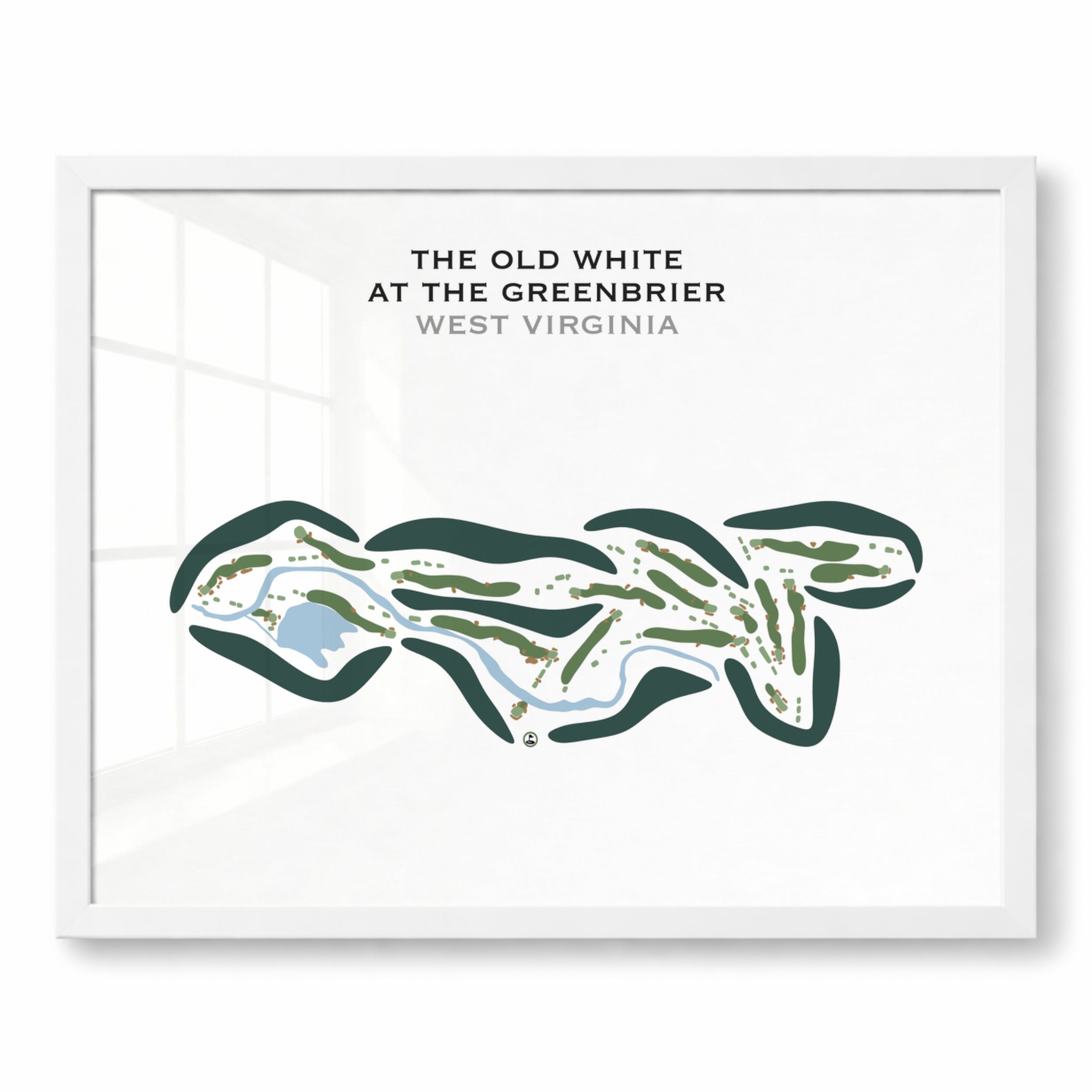 The Old White at The Greenbrier, West Virginia - Printed Golf Course