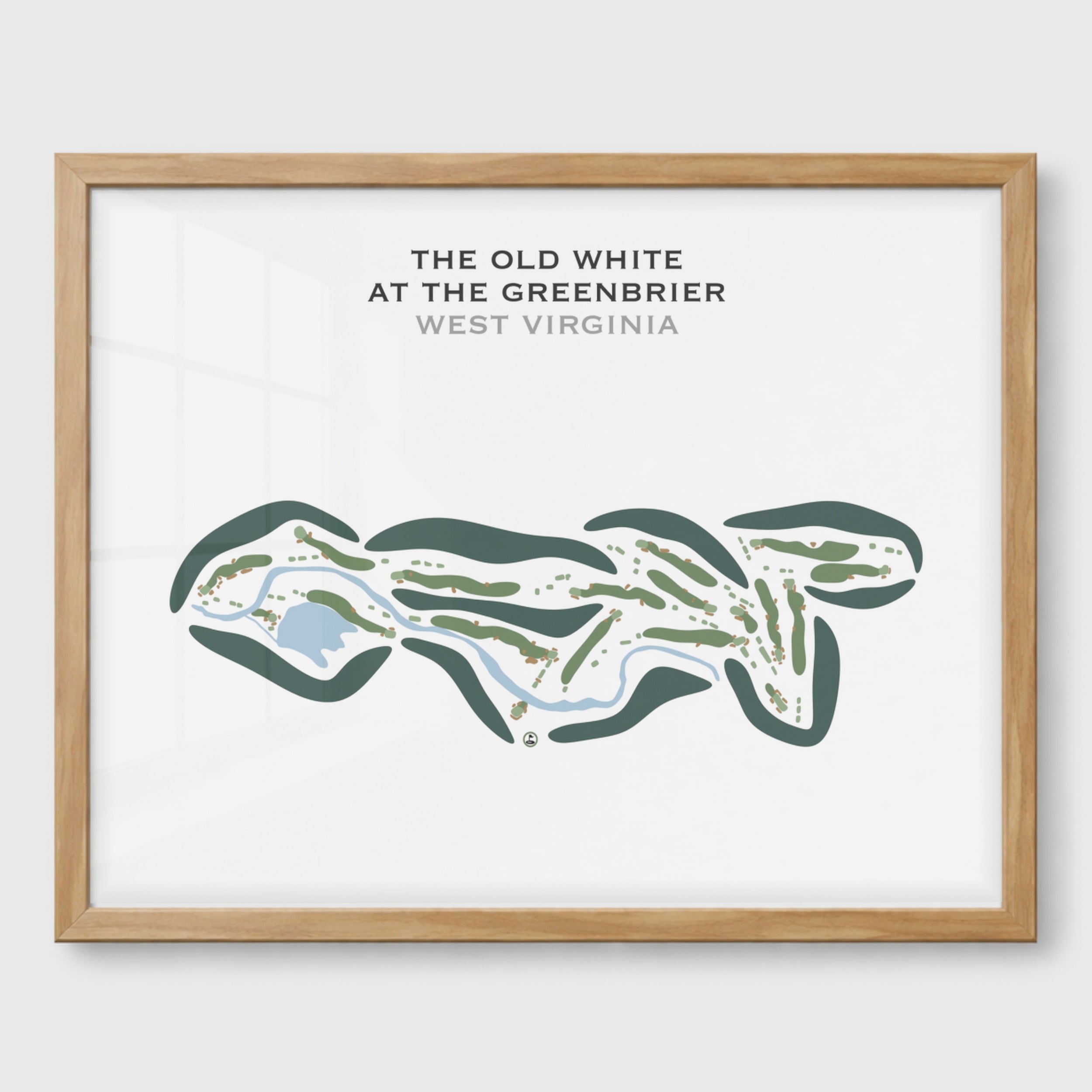 The Old White at The Greenbrier, West Virginia - Printed Golf Course