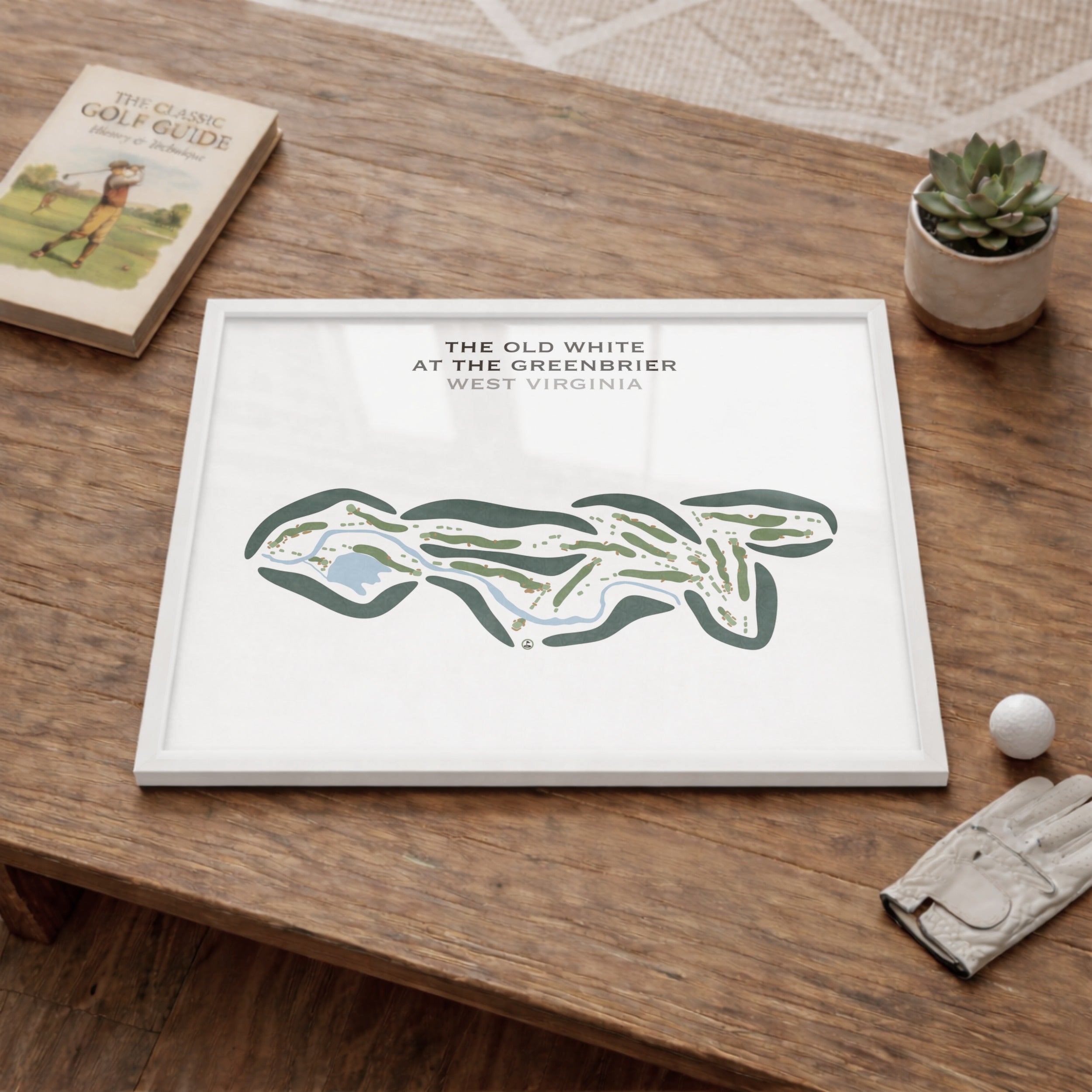 The Old White at The Greenbrier, West Virginia - Printed Golf Course