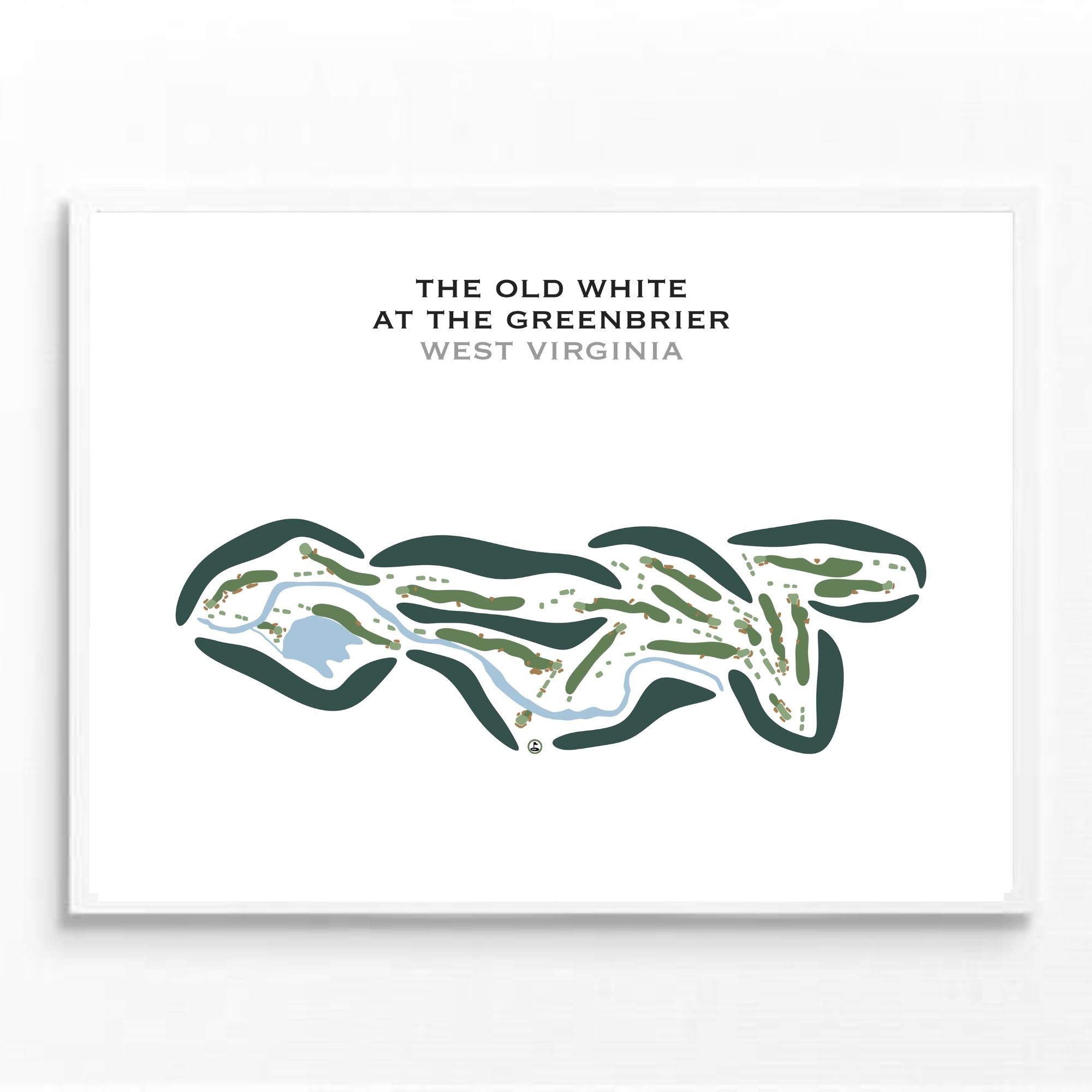 The Old White at The Greenbrier, West Virginia - Printed Golf Courses