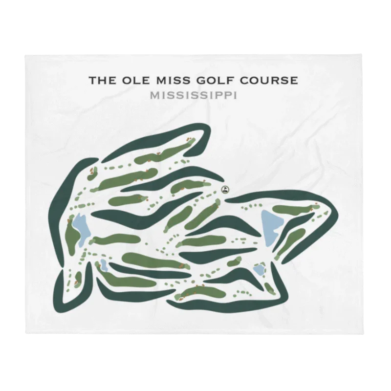 The Ole Miss Golf Course, Mississippi - Printed Golf Course