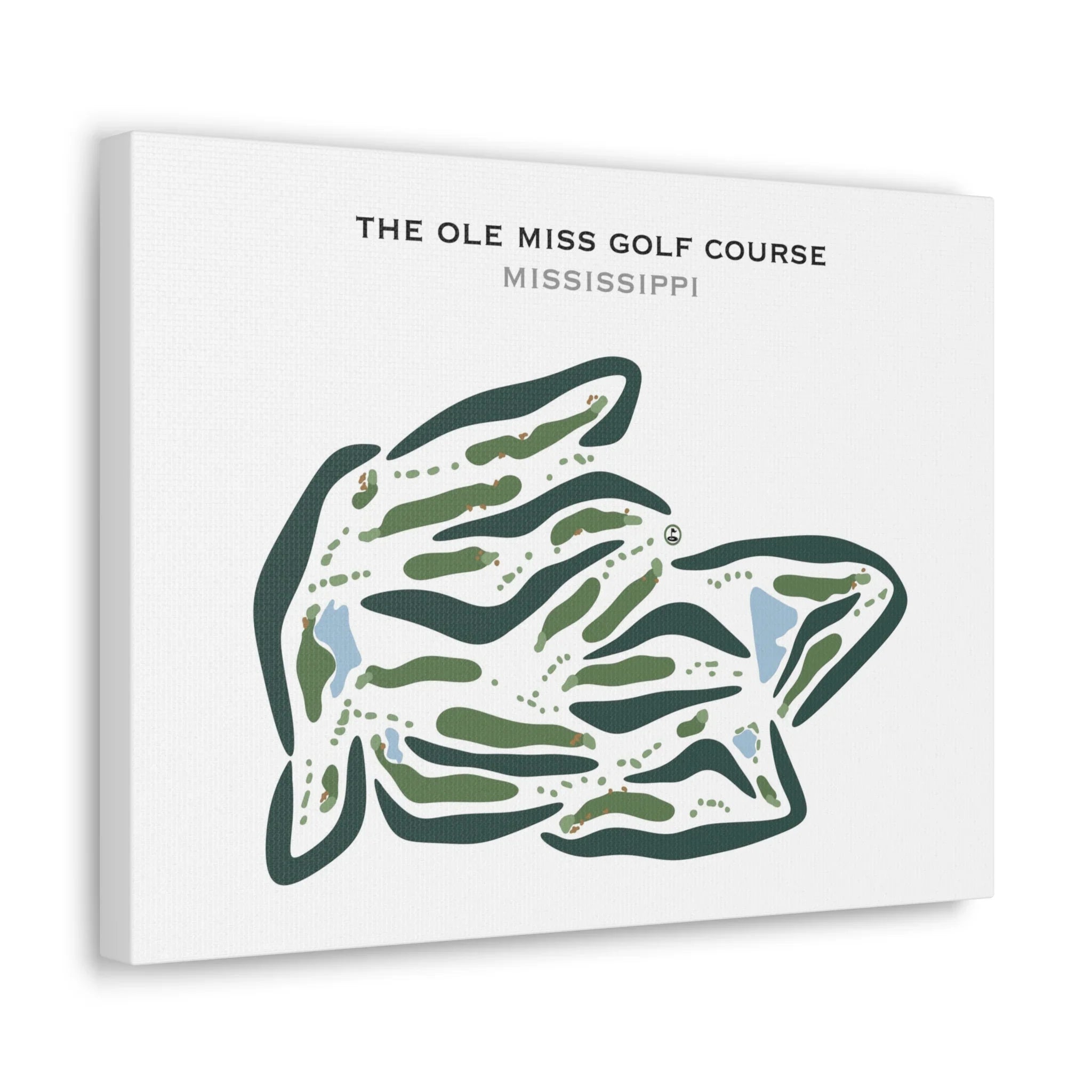 The Ole Miss Golf Course, Mississippi - Printed Golf Course