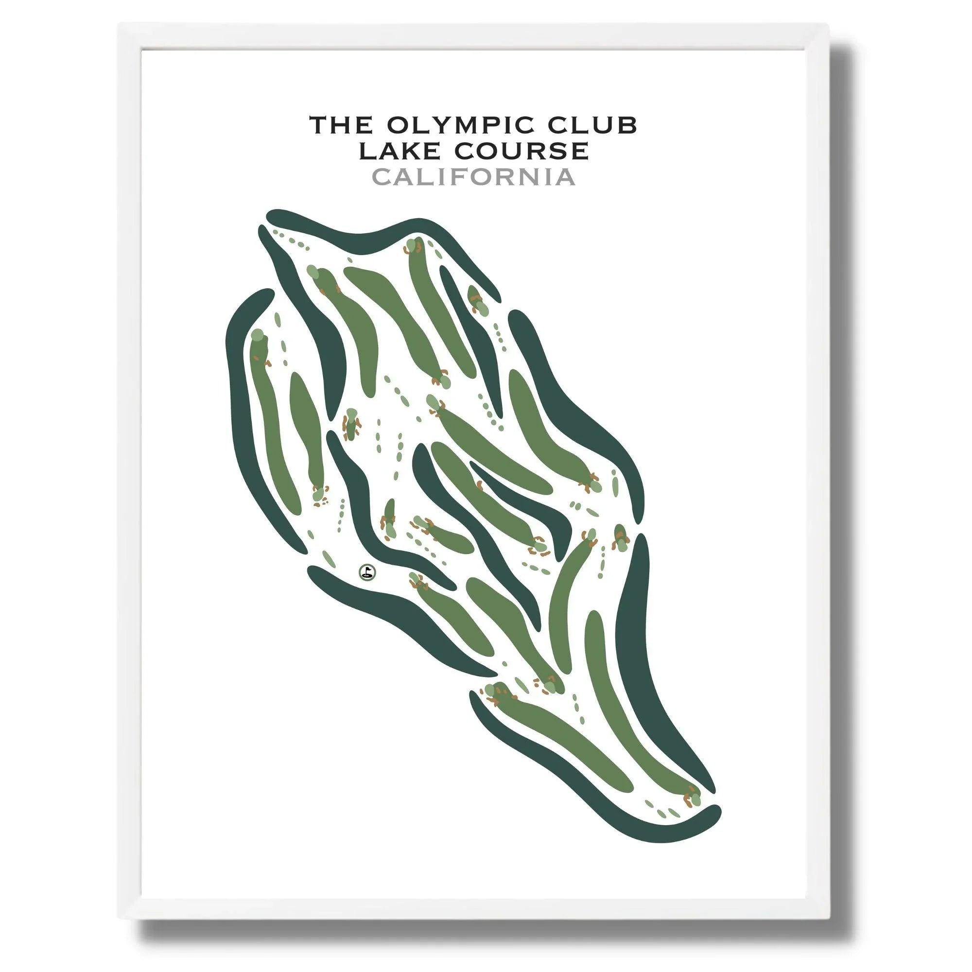 The Olympic Club - Lake Course, California - Printed Golf Course