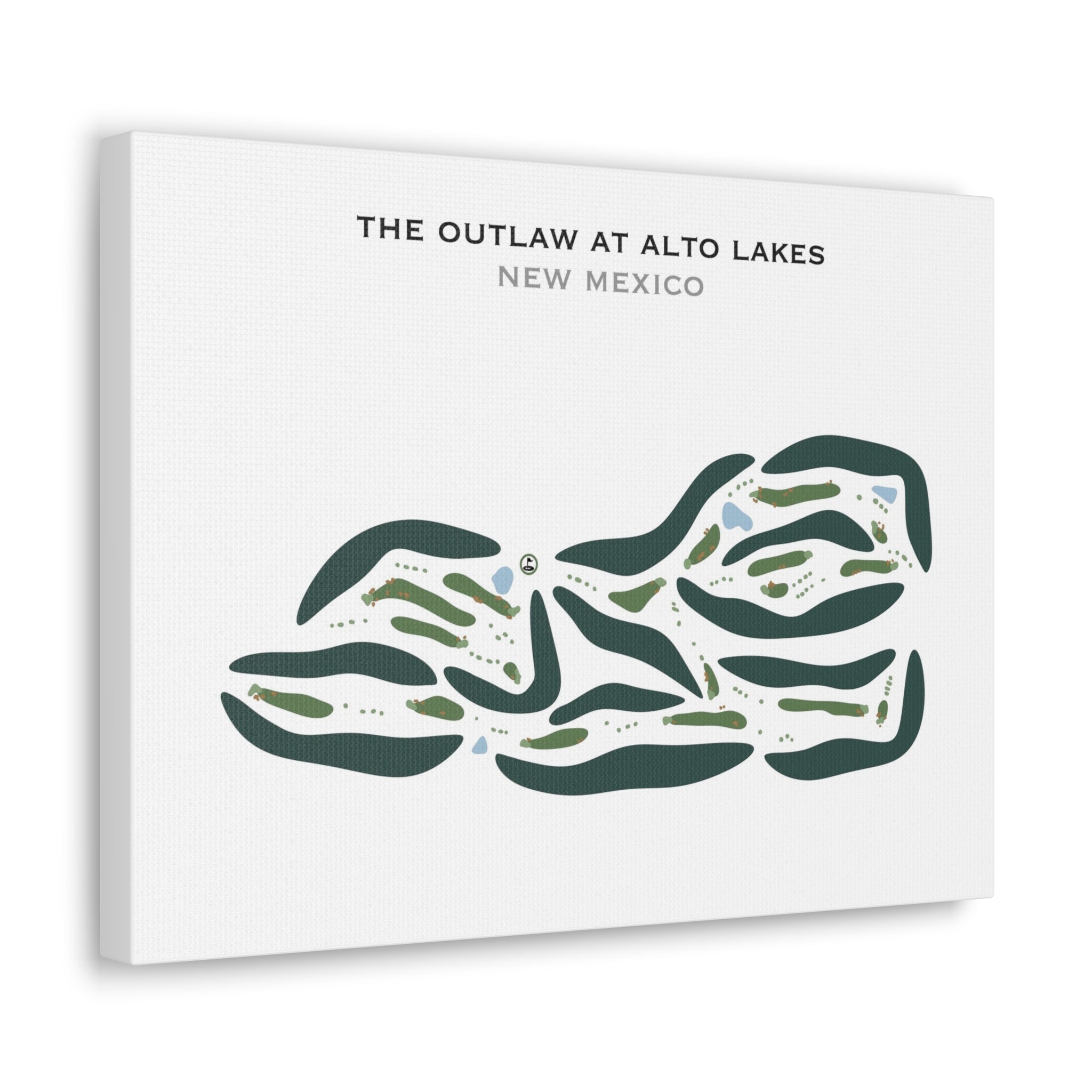 The Outlaw At Alto Lakes, New Mexico - Printed Golf Courses