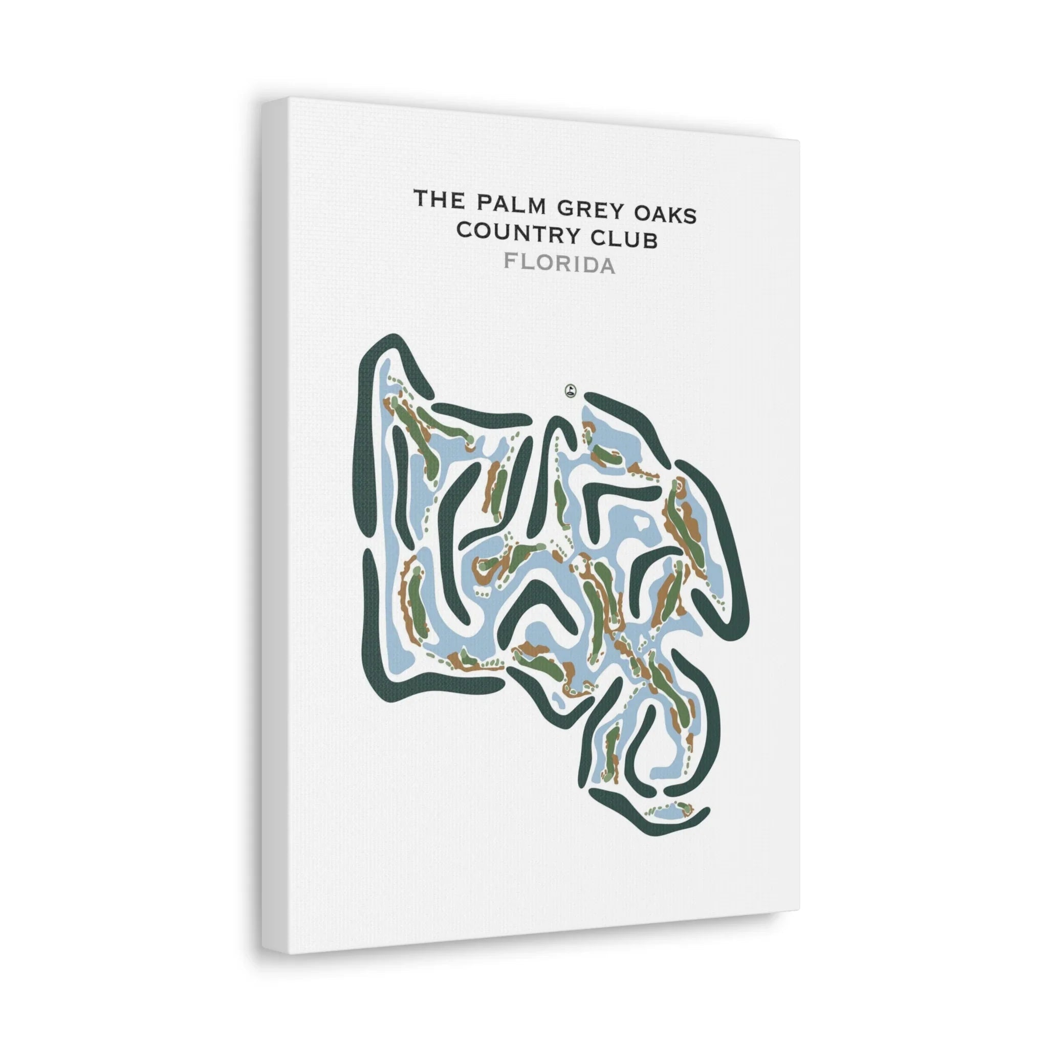 The Palm Grey Oaks Country Club, Florida - Printed Golf Courses