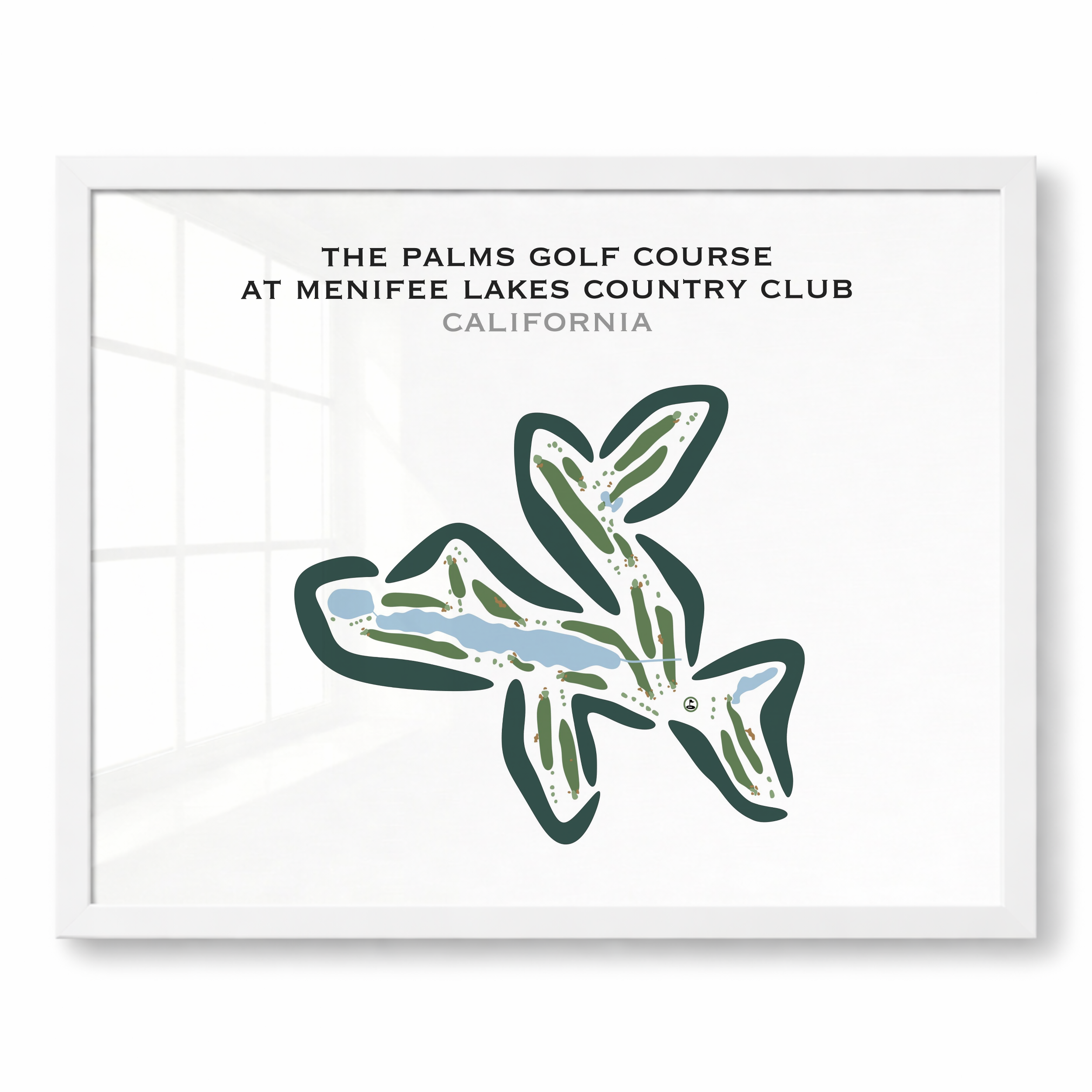 The Palms Golf Course at Menifee Lakes Country Club, California - Printed Golf Courses