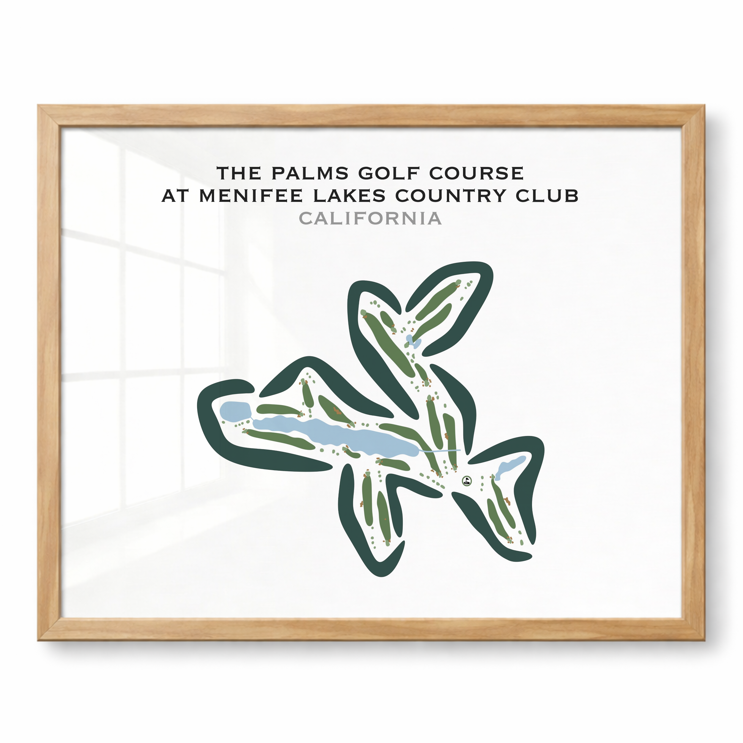 The Palms Golf Course at Menifee Lakes Country Club, California - Printed Golf Courses