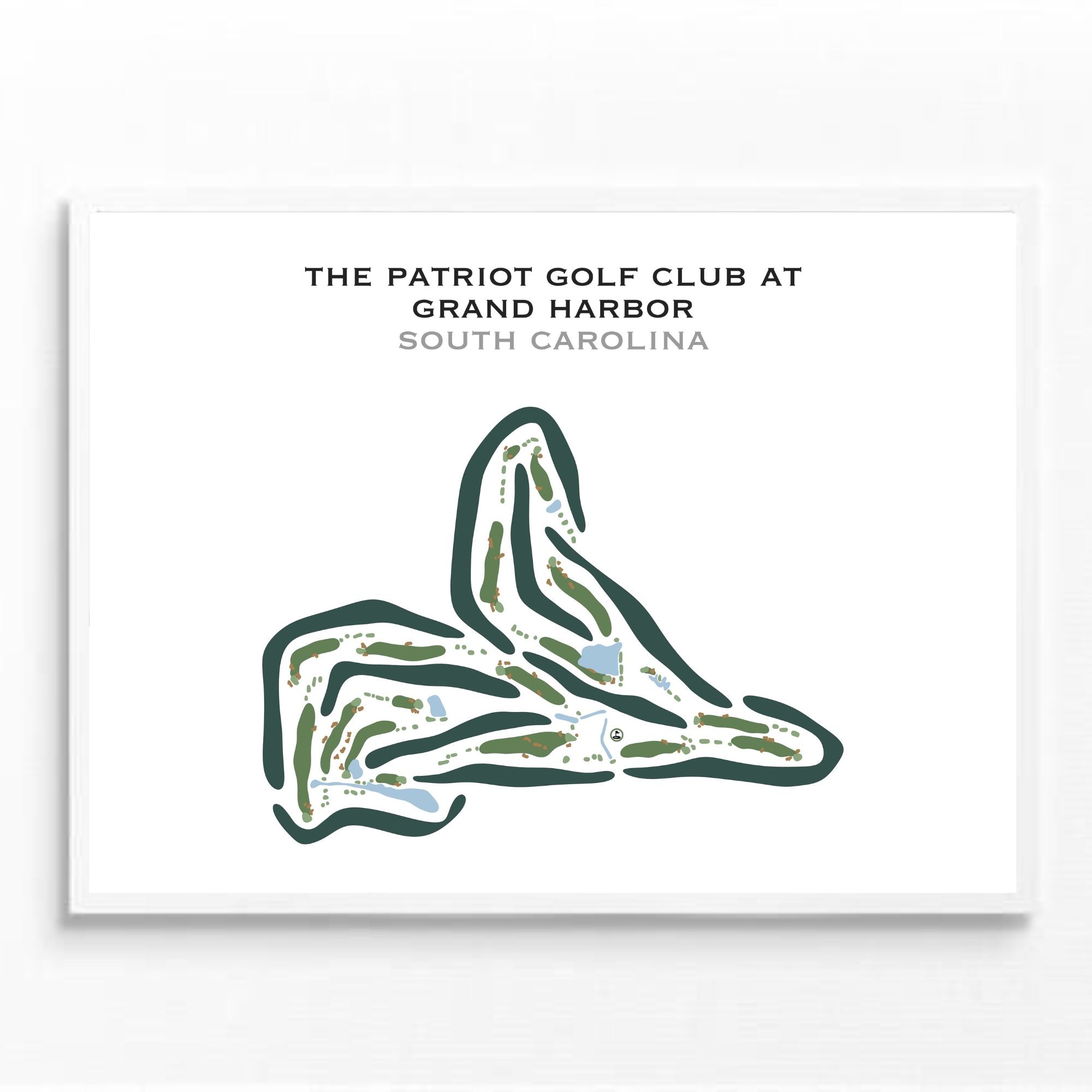 The Patriot Golf Course At Grand Harbor, South Carolina - Printed Golf Courses