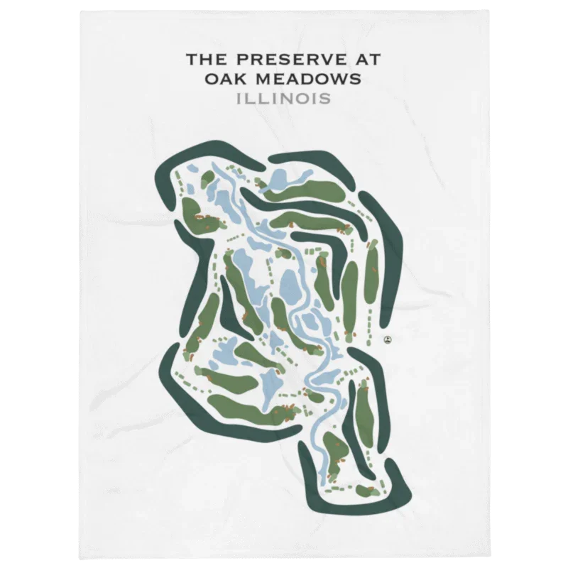 The Preserve at Oak Meadows, Illinois - Printed Golf Courses