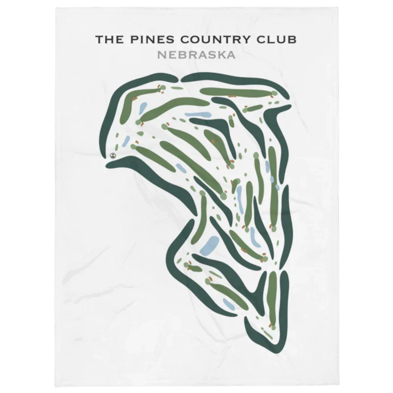 The Pines Country Club, Nebraska - Printed Golf Courses