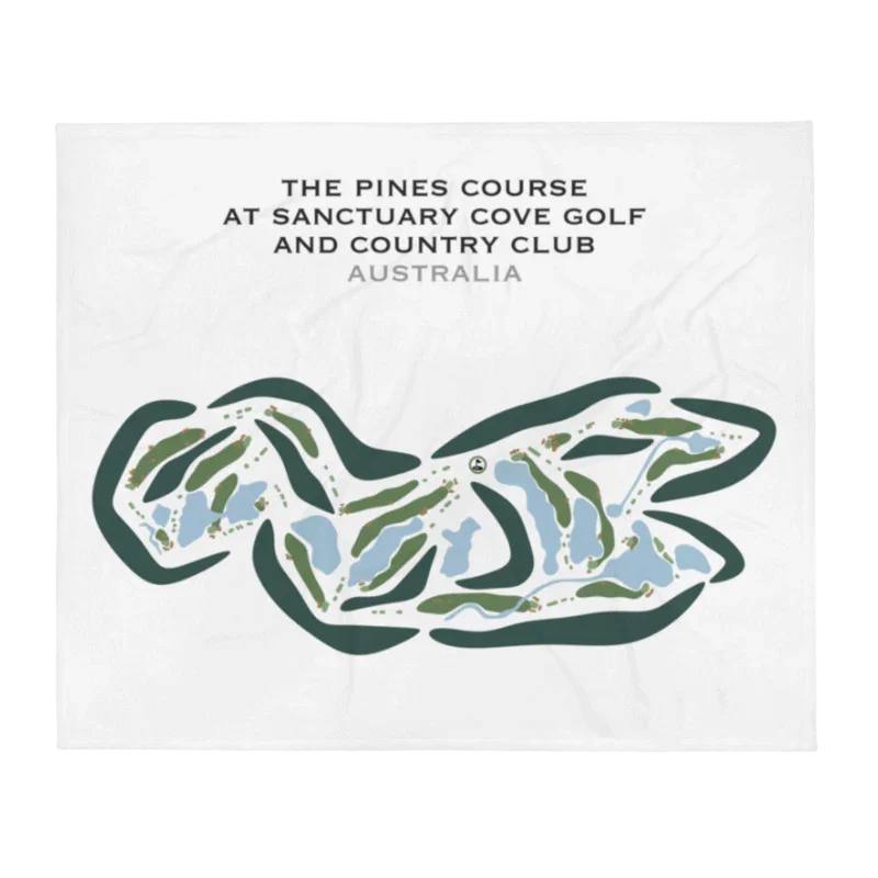 The Pines Golf Course at Sanctuary Cove Golf and Country Club, Australia - Printed Golf Courses