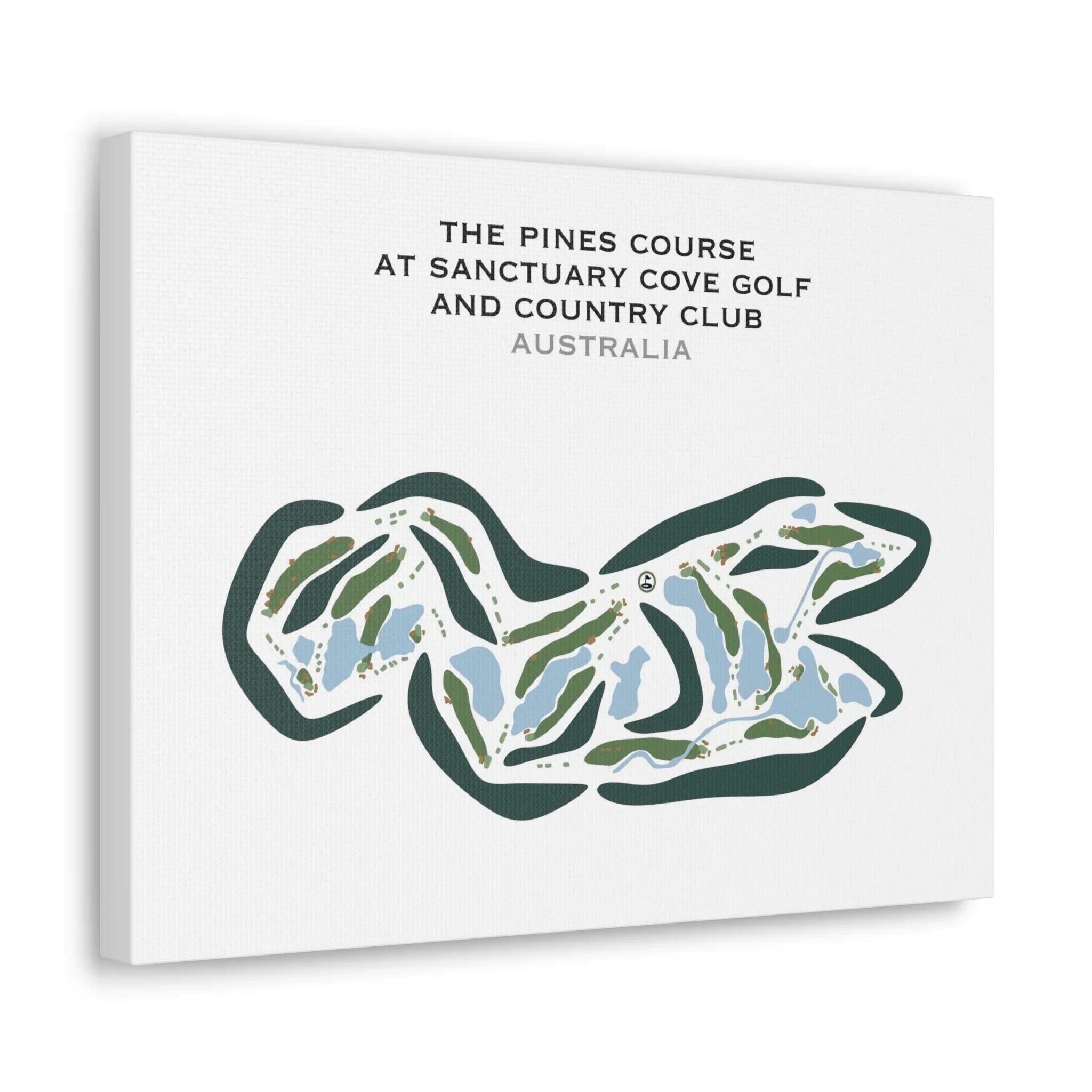 The Pines Golf Course at Sanctuary Cove Golf and Country Club, Australia - Printed Golf Courses