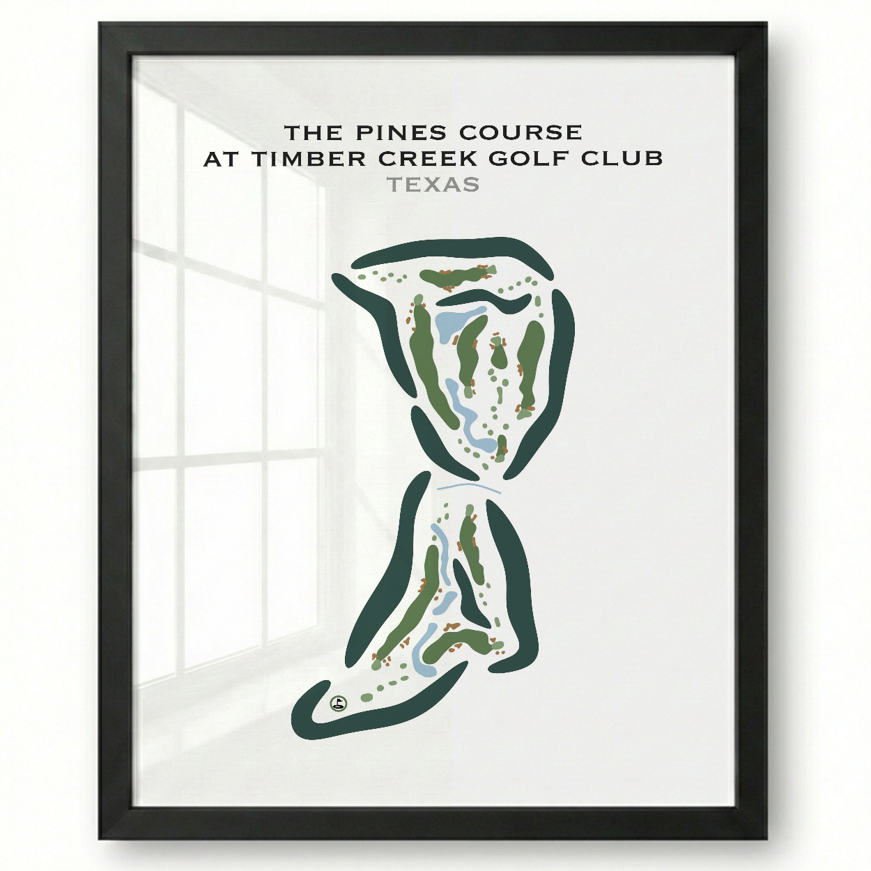 The Pines Course at Timber Creek Golf Club, Texas - Printed Golf Courses