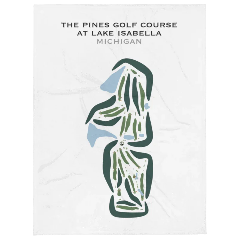The Pines Golf Course At Lake Isabella, Michigan - Printed Golf Courses