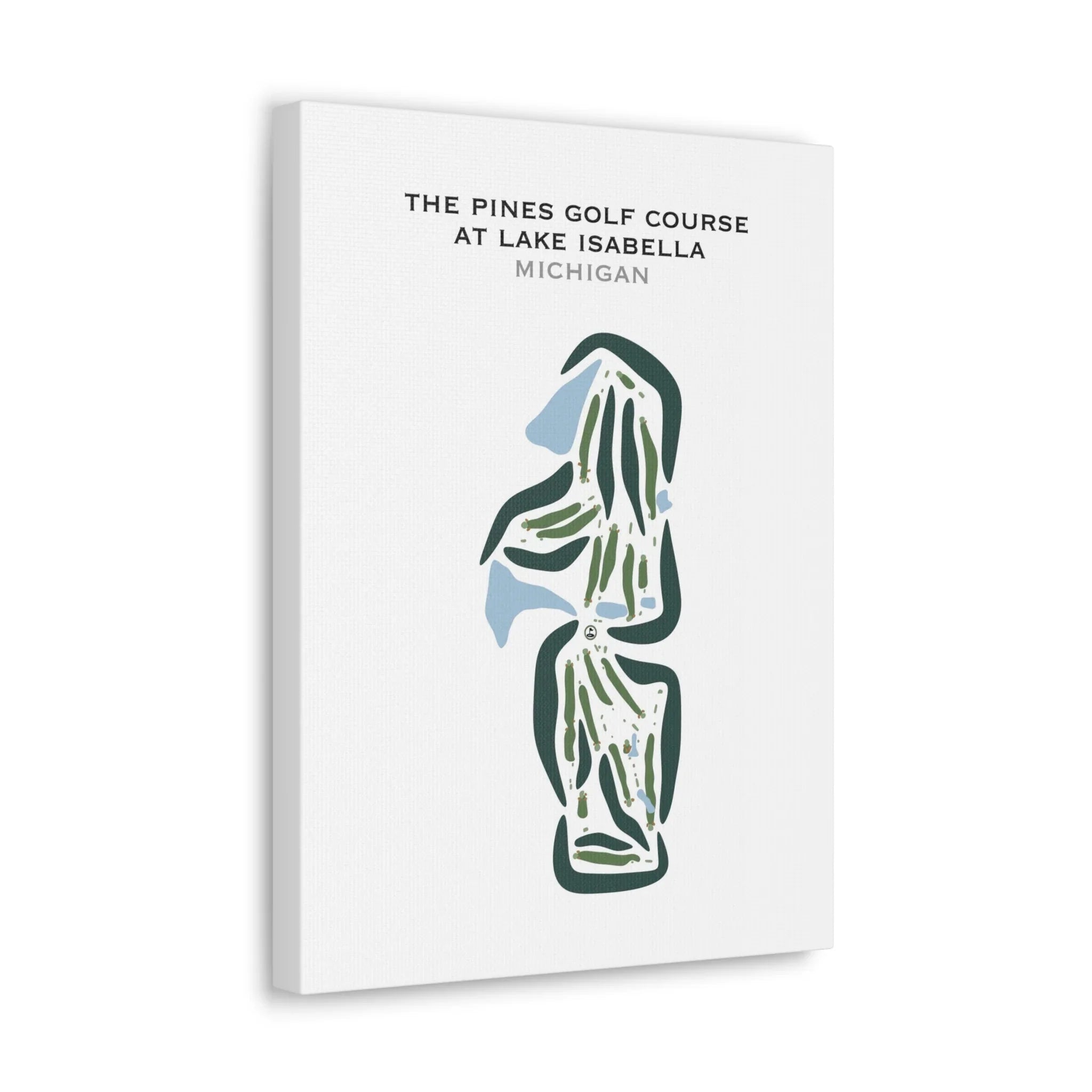 The Pines Golf Course At Lake Isabella, Michigan - Printed Golf Courses