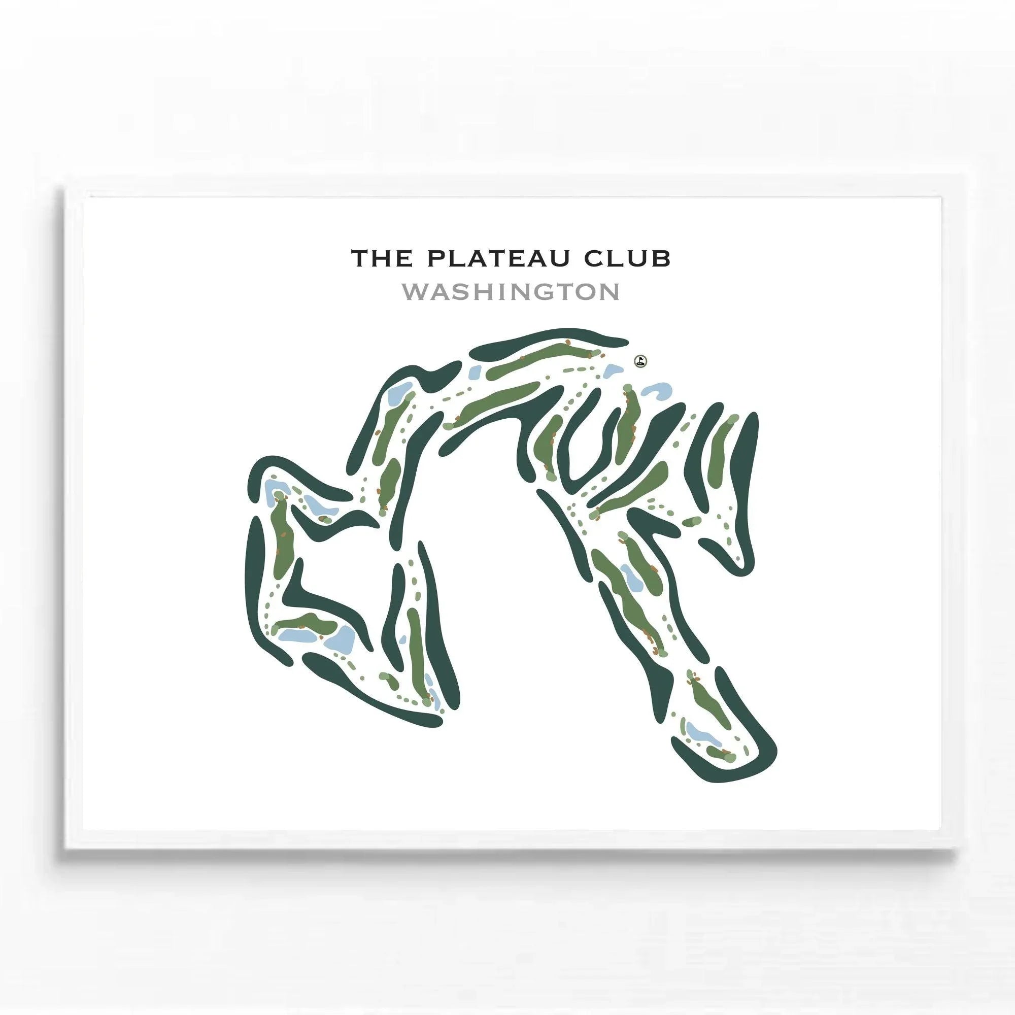 The Plateau Club, Washington - Printed Golf Course