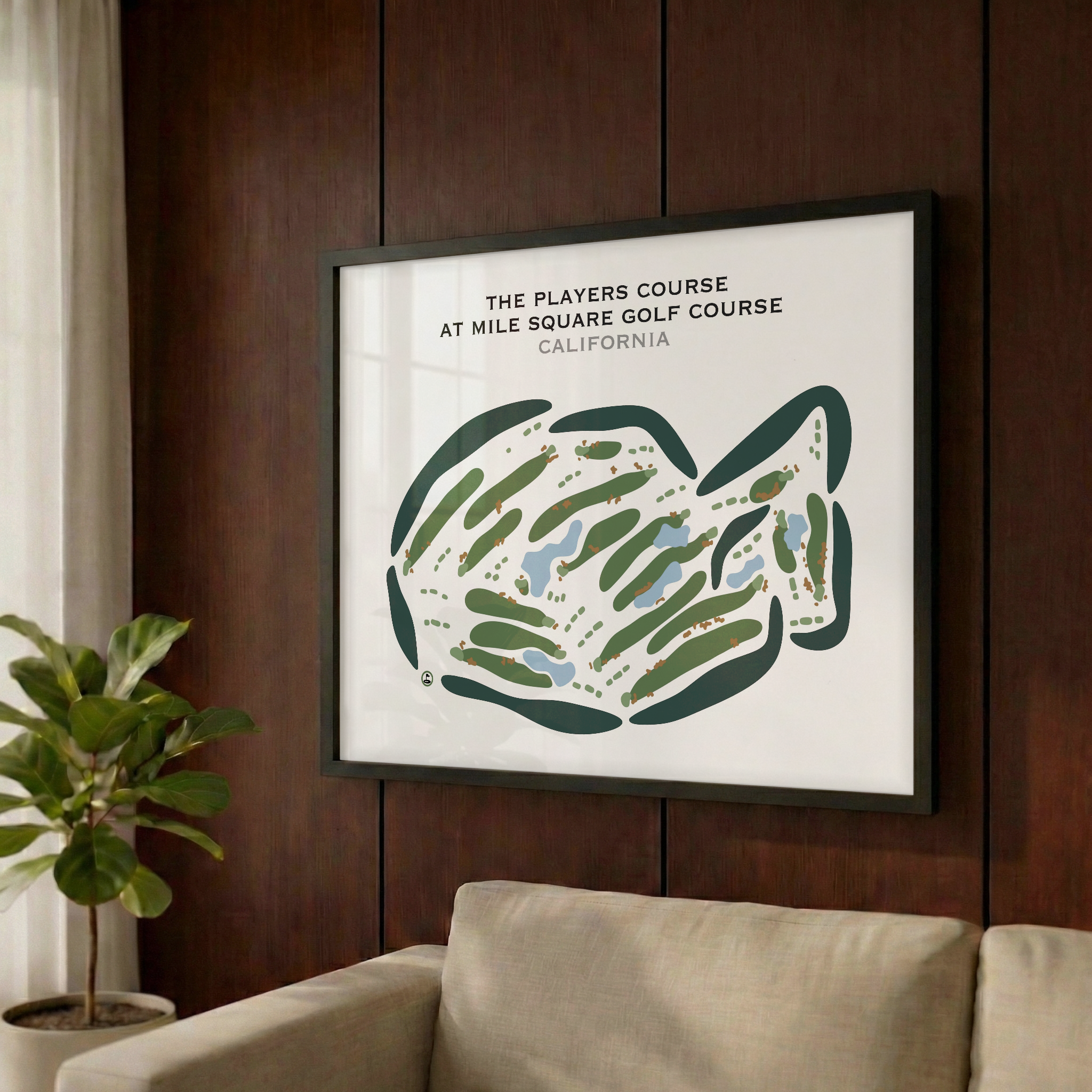 The Players Course at Mile Square Golf Course, California - Printed Golf Courses