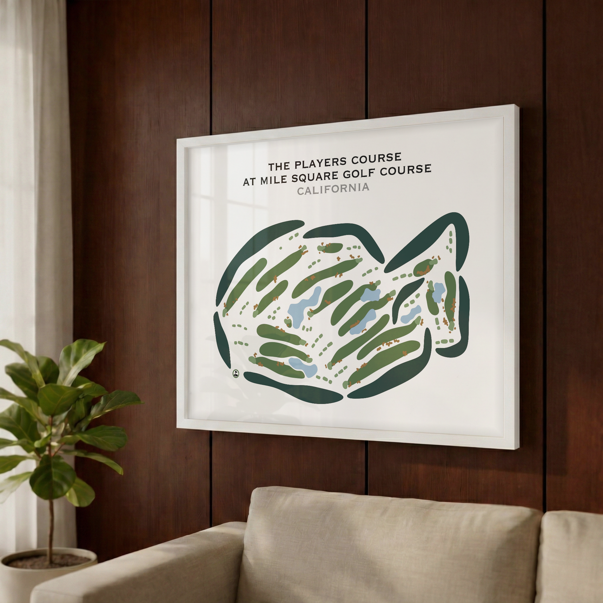 The Players Course at Mile Square Golf Course, California - Printed Golf Courses