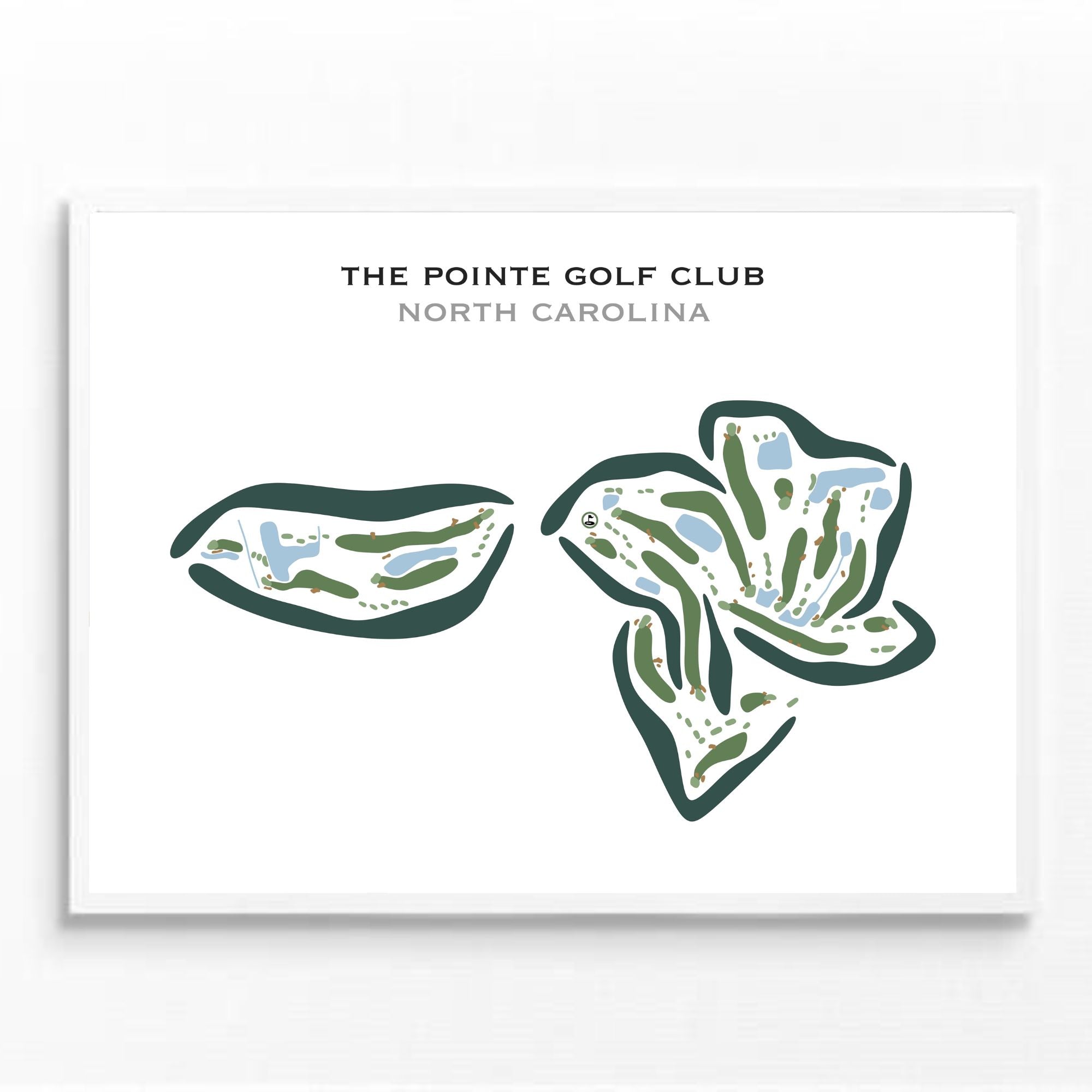 The Pointe Golf Club, North Carolina - Printed Golf Courses