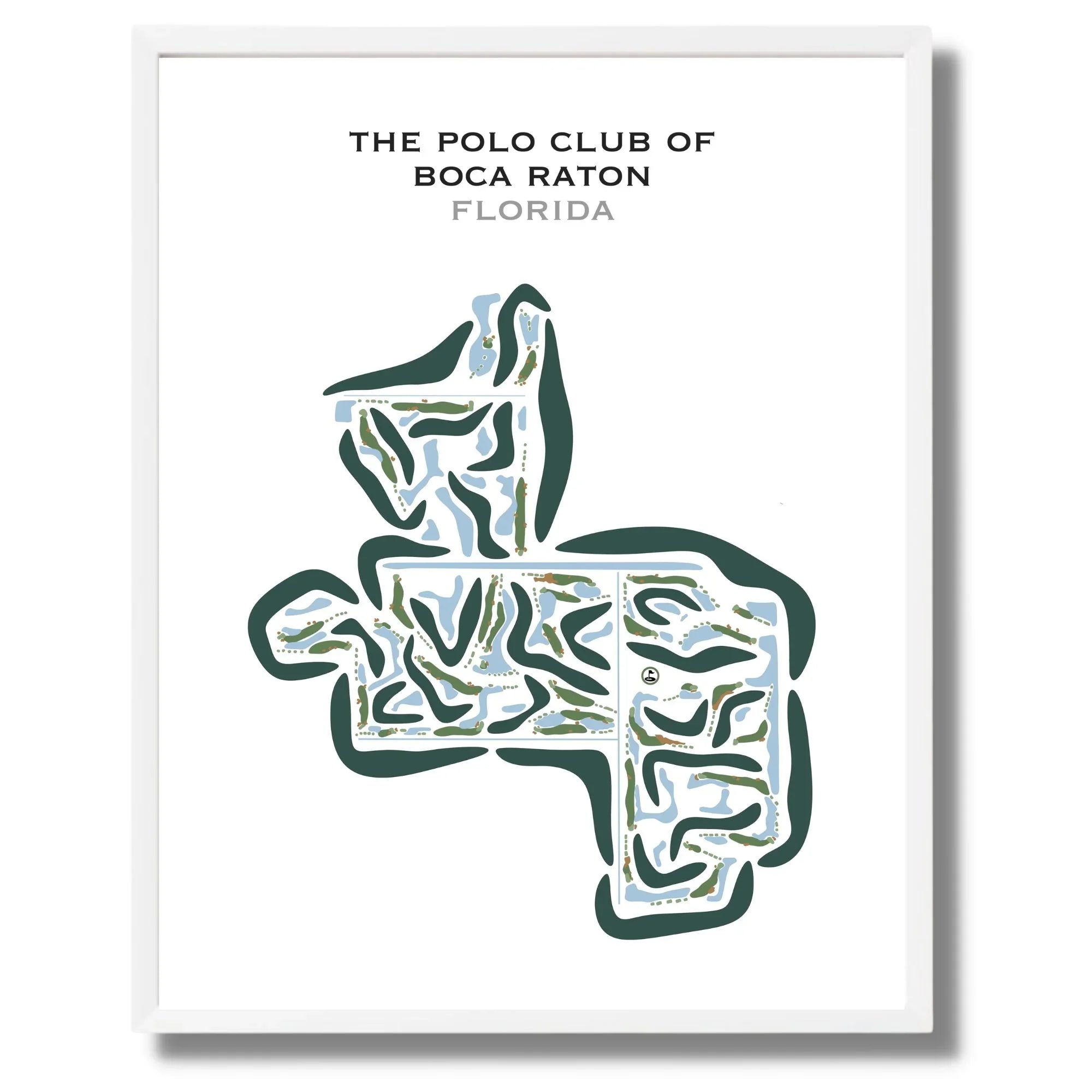 The Polo Club of Boca Raton, Florida - Printed Golf Courses