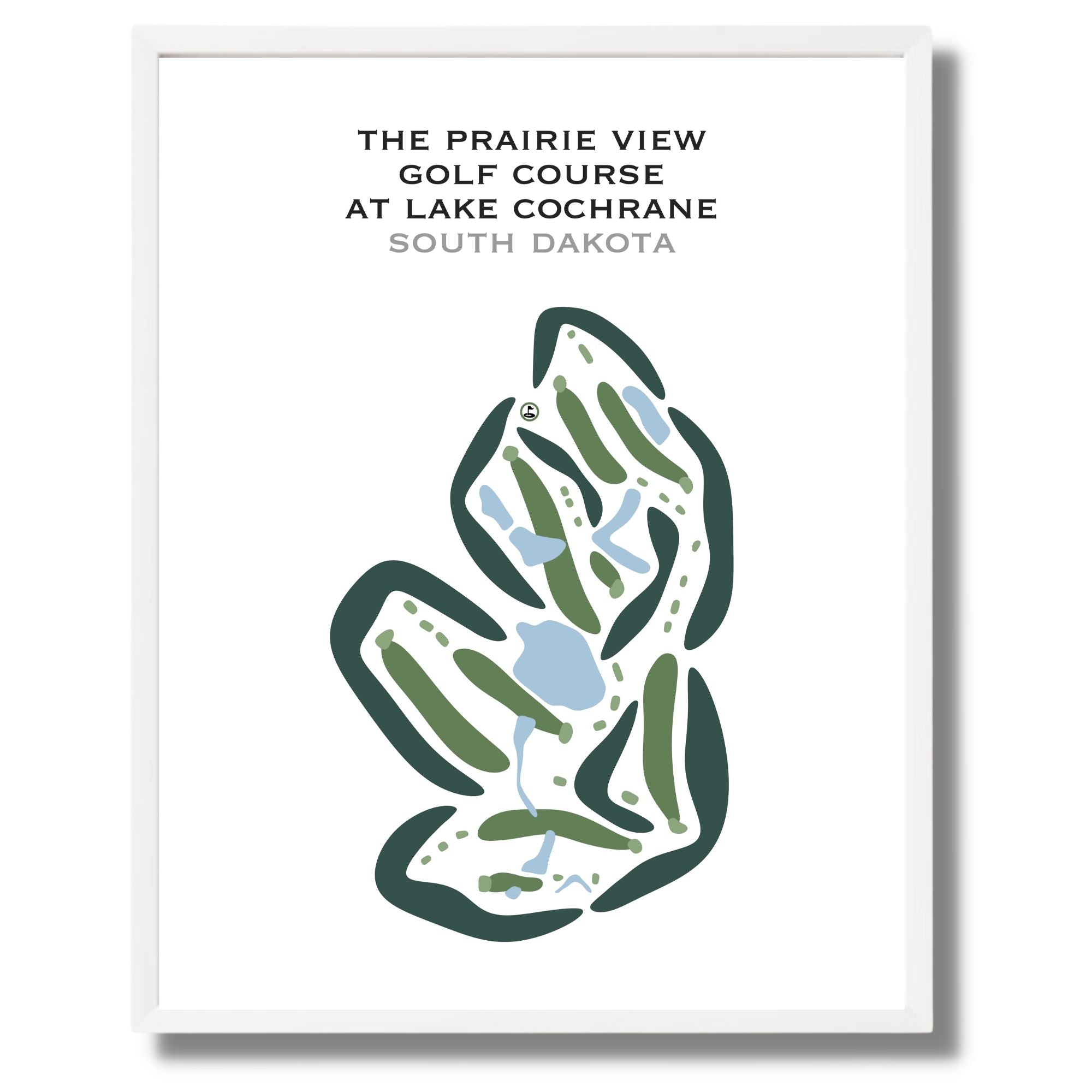 The Prairie View Golf Course, South Dakota - Printed Golf Courses