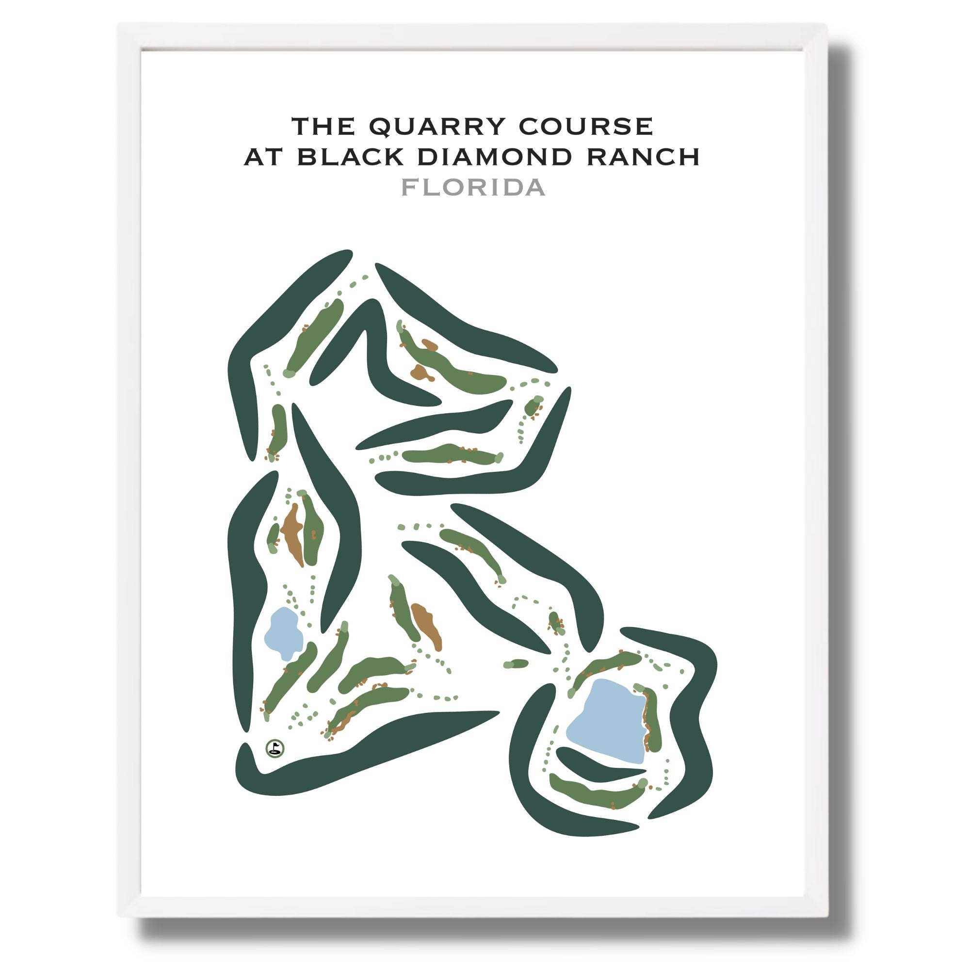 The Quarry Golf at Black Diamond Ranch, Florida - Printed Golf Courses