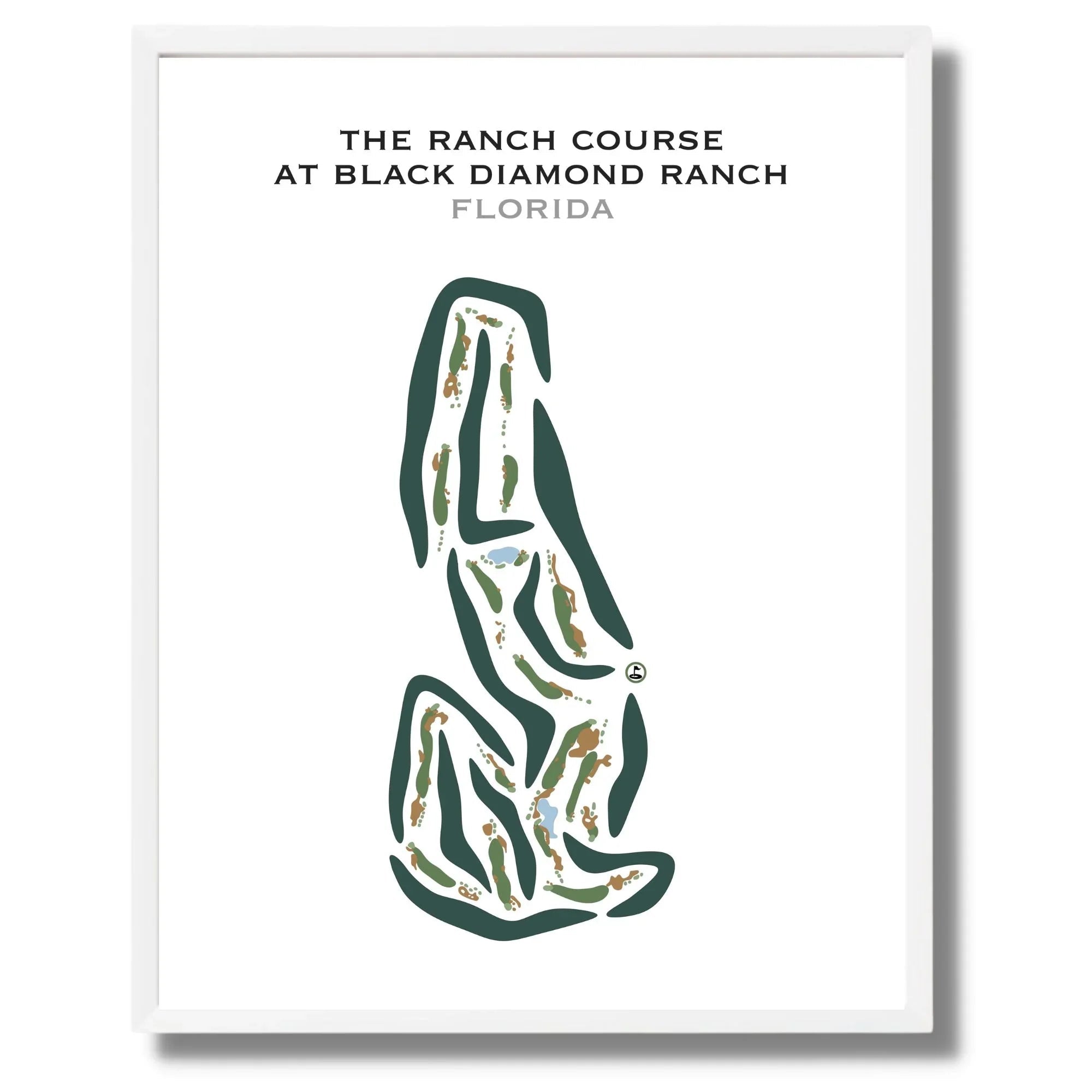 The Ranch Course at Black Diamond Ranch, Florida - Printed Golf Courses