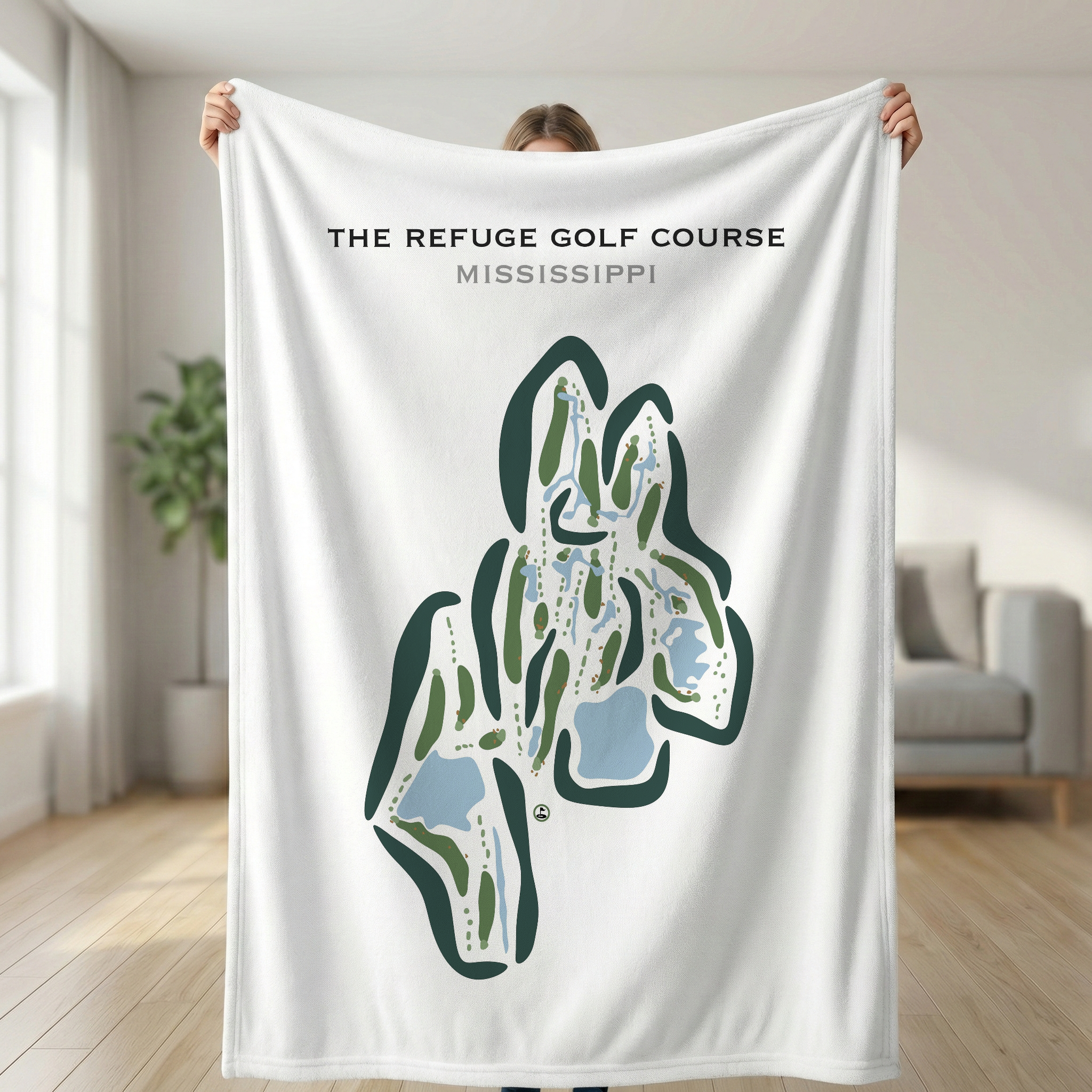 The Refuge Golf Course, Mississippi - Printed Golf Courses