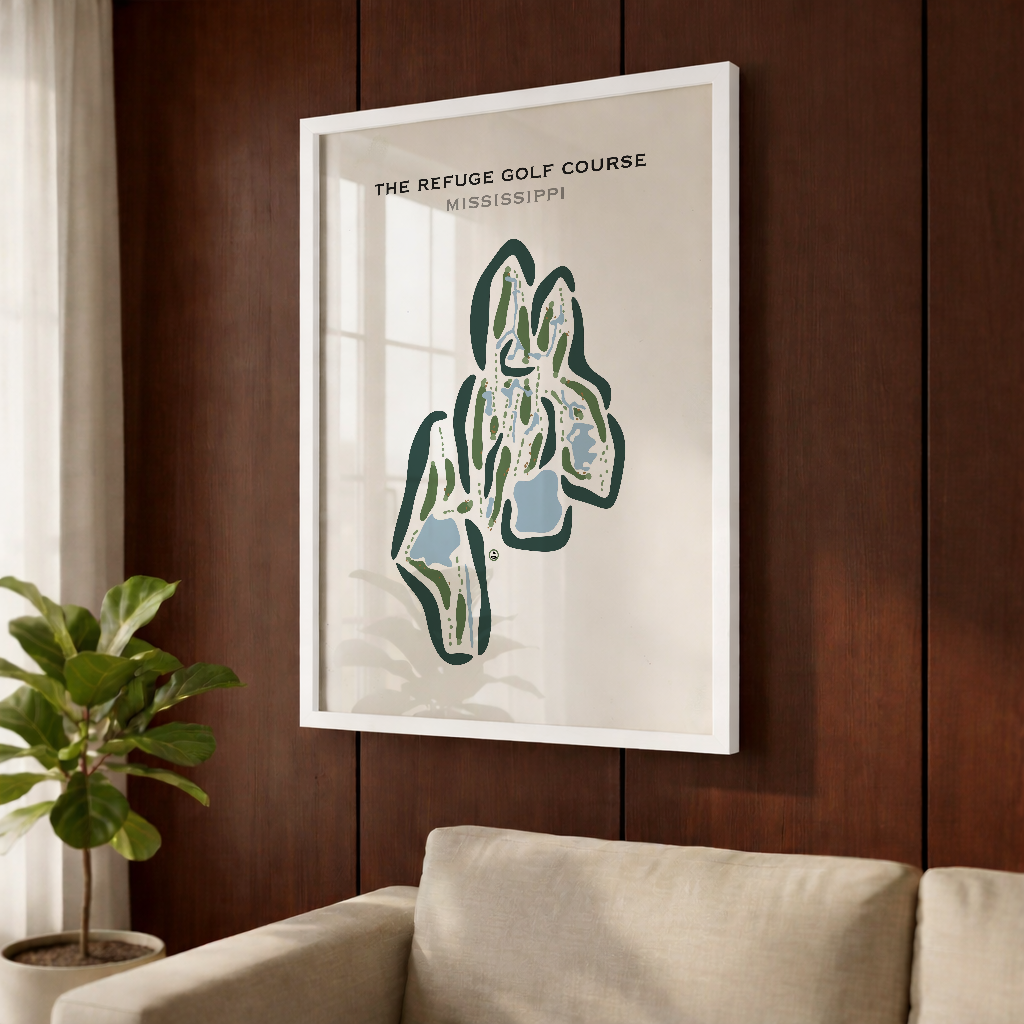 The Refuge Golf Course, Mississippi - Printed Golf Courses
