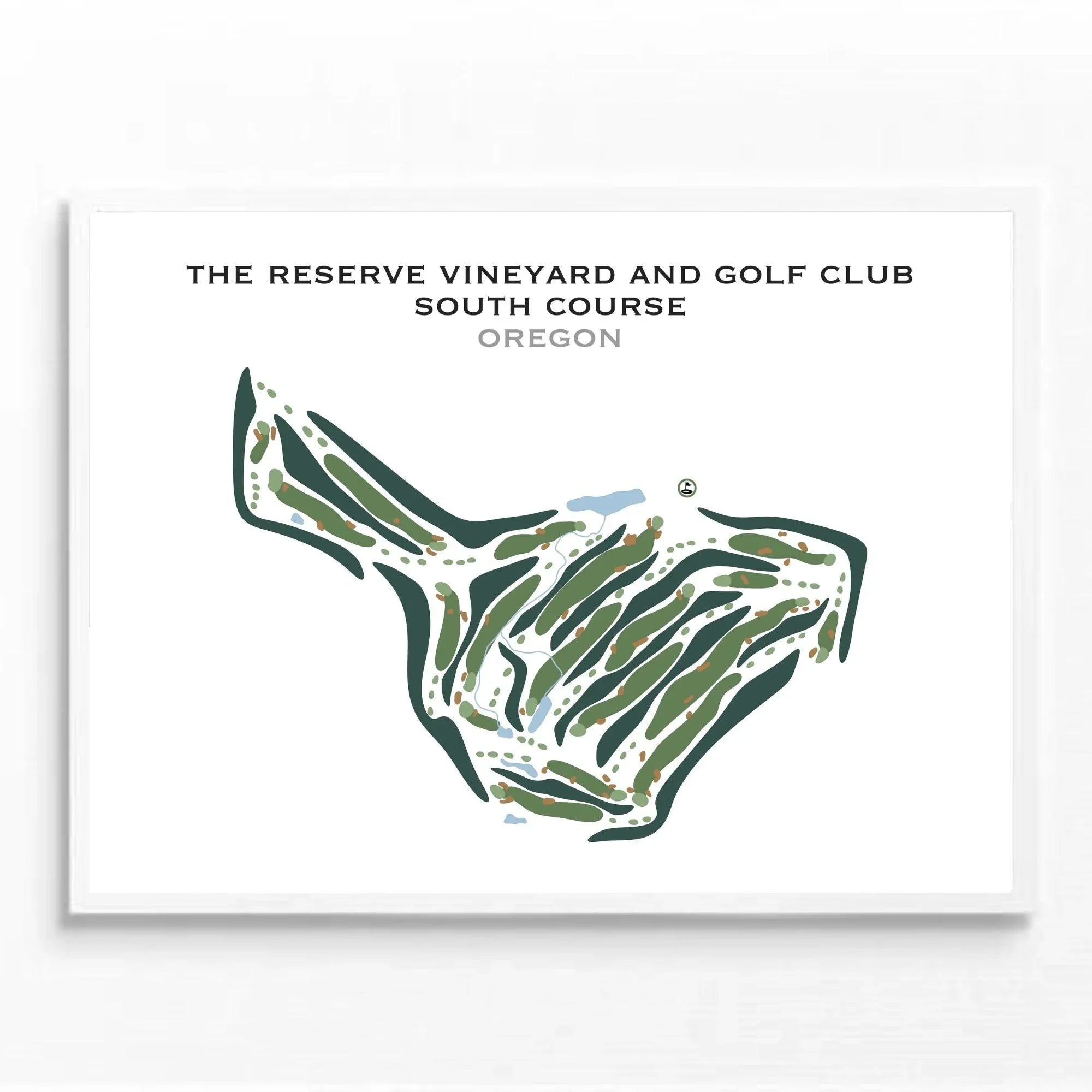 The Reserve Vineyard and Golf Club, South Course, Oregon - Printed Golf Courses