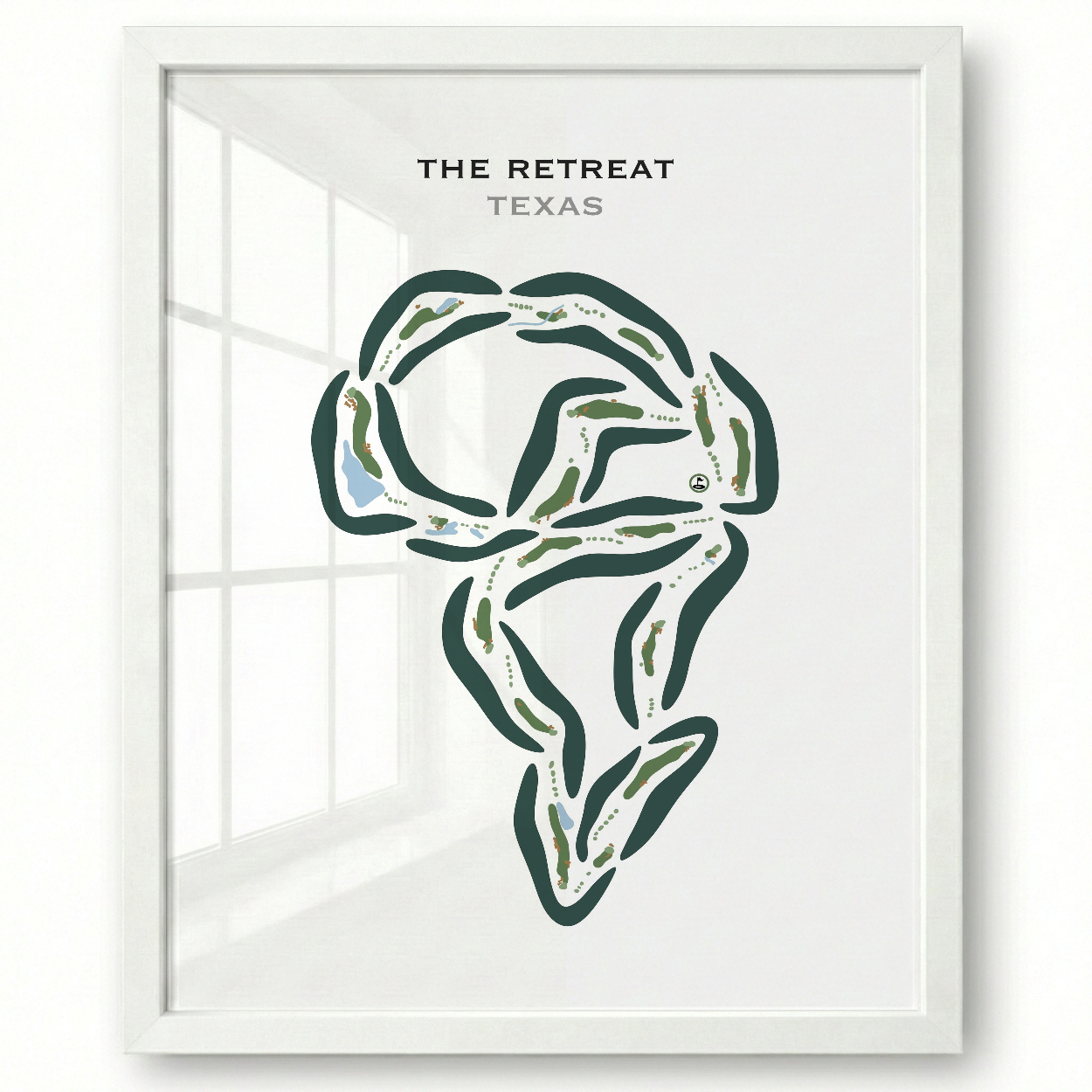 The Retreat, Texas - Printed Golf Course