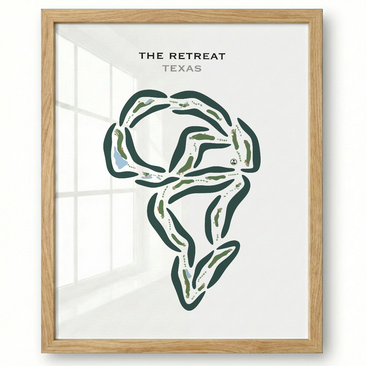 The Retreat, Texas - Printed Golf Course