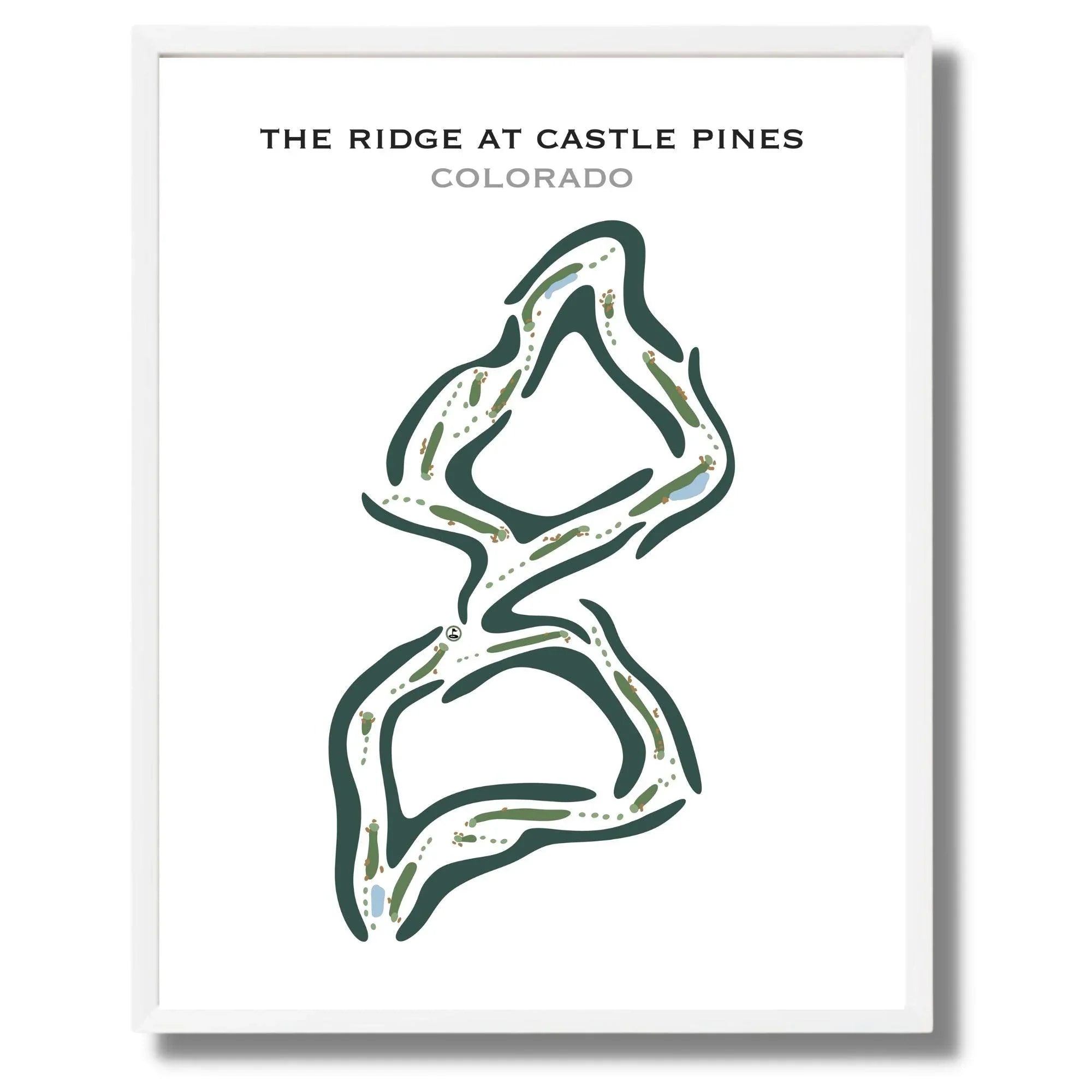 The Ridge at Castle Pines, Colorado - Printed Golf Courses