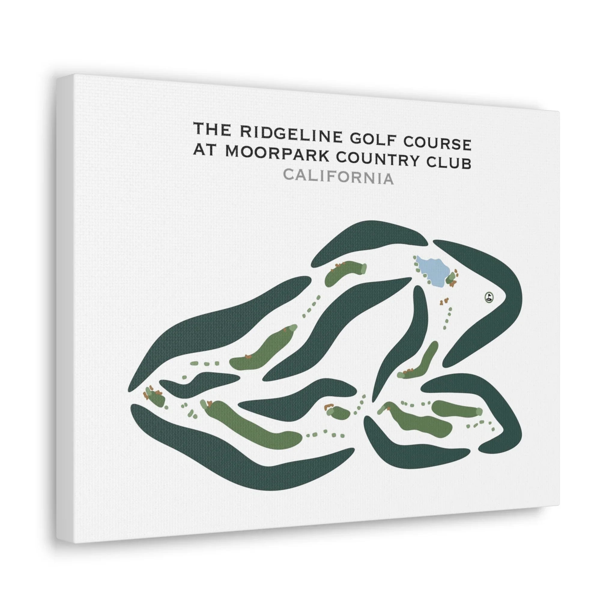 The Ridgeline Golf Course at Moorpark Country Club, California - Printed Golf Courses