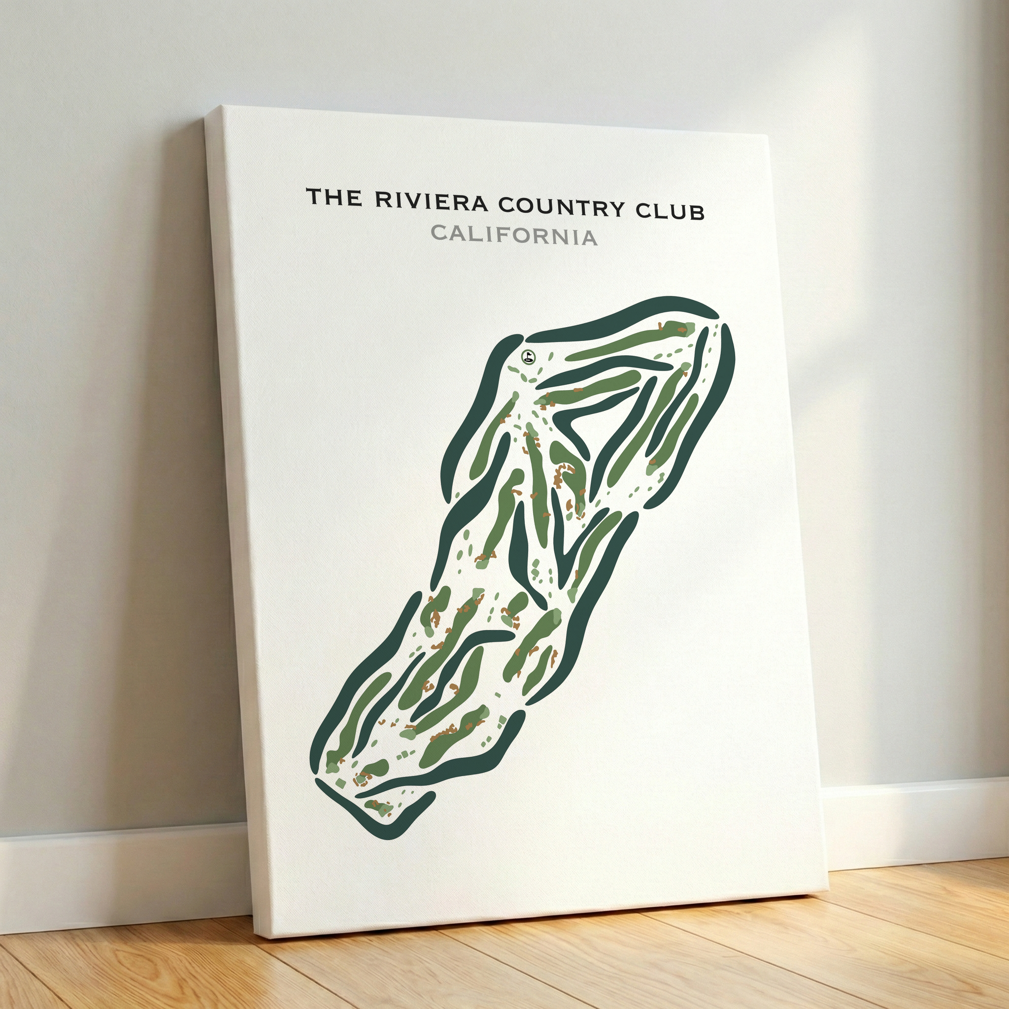 The Riviera Country Club, Pacific Palisades California - Printed Golf Courses