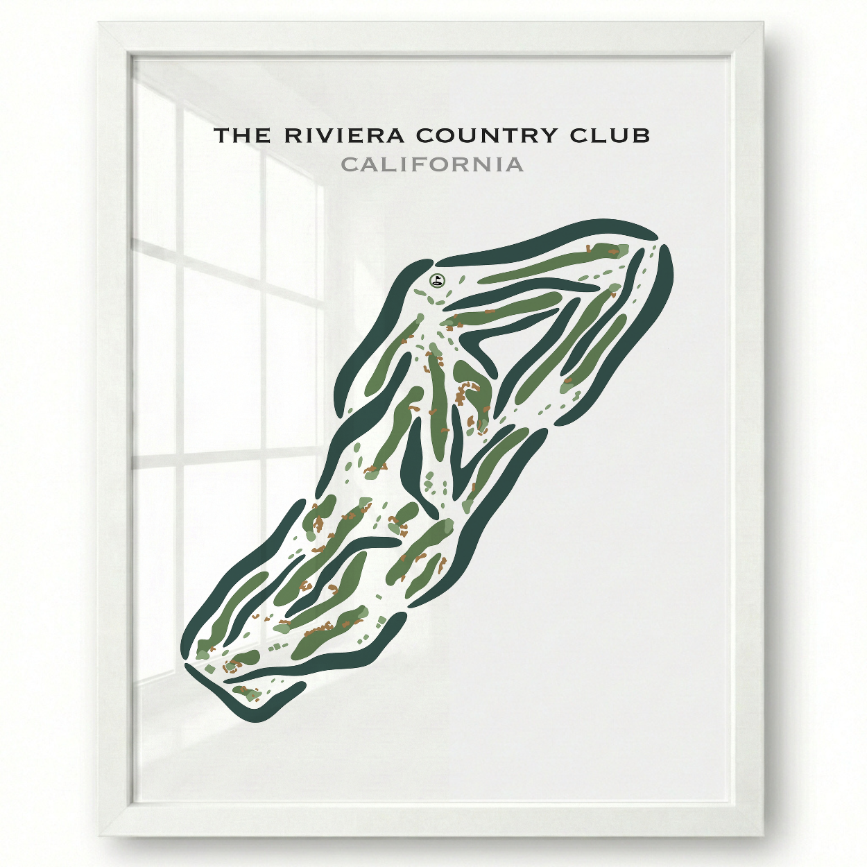 The Riviera Country Club, Pacific Palisades California - Printed Golf Courses