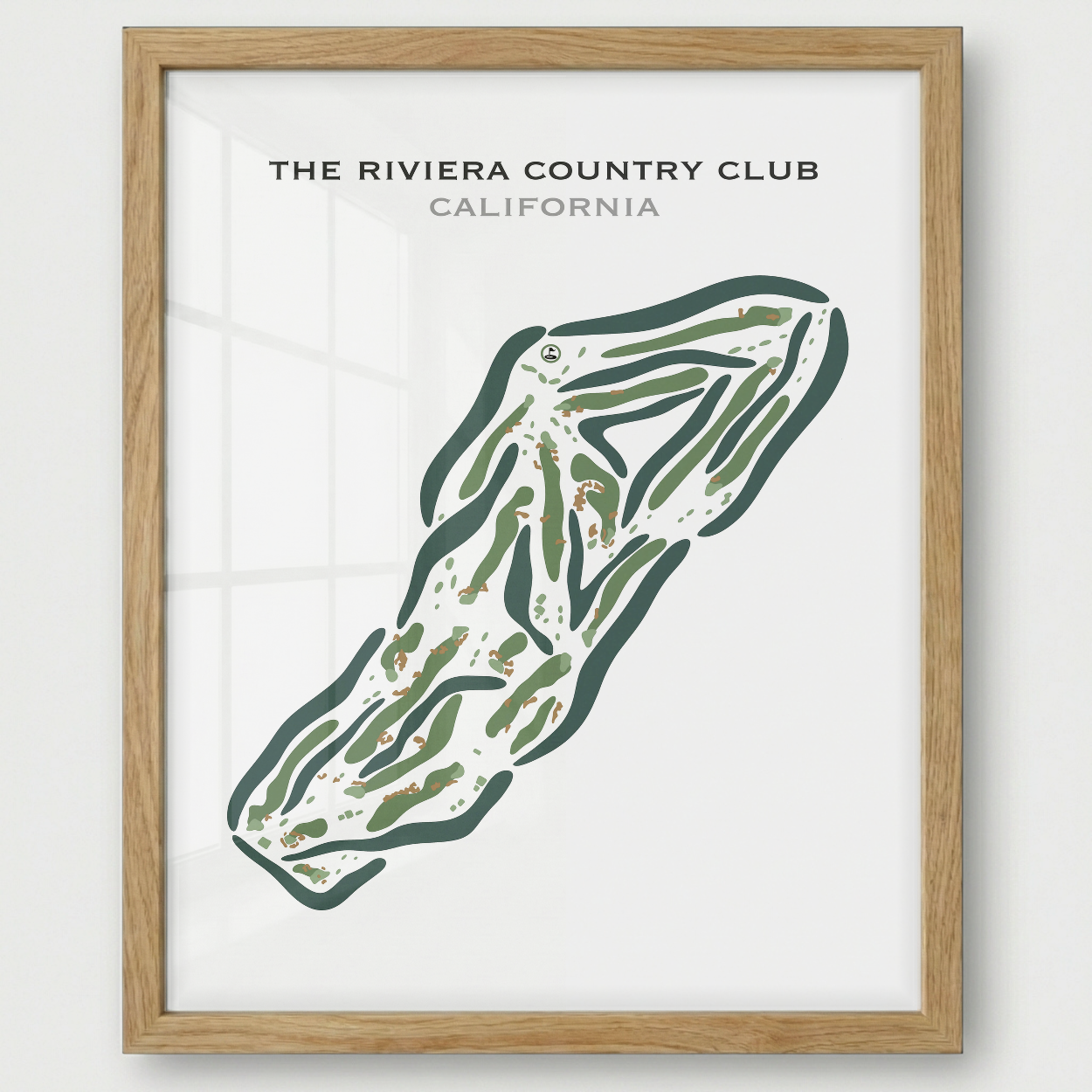 The Riviera Country Club, Pacific Palisades California - Printed Golf Courses