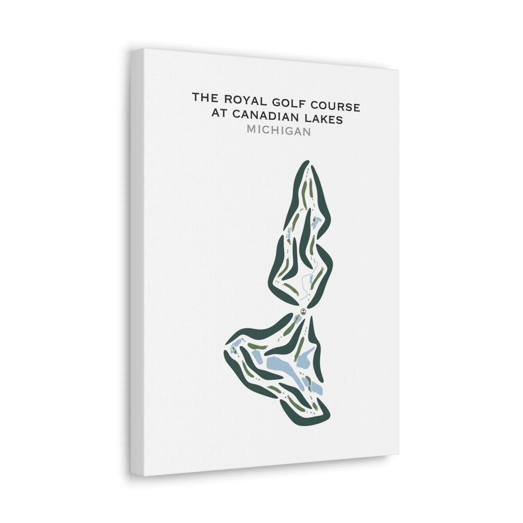The Royal Golf Course at Canadian Lakes, Michigan - Printed Golf Courses