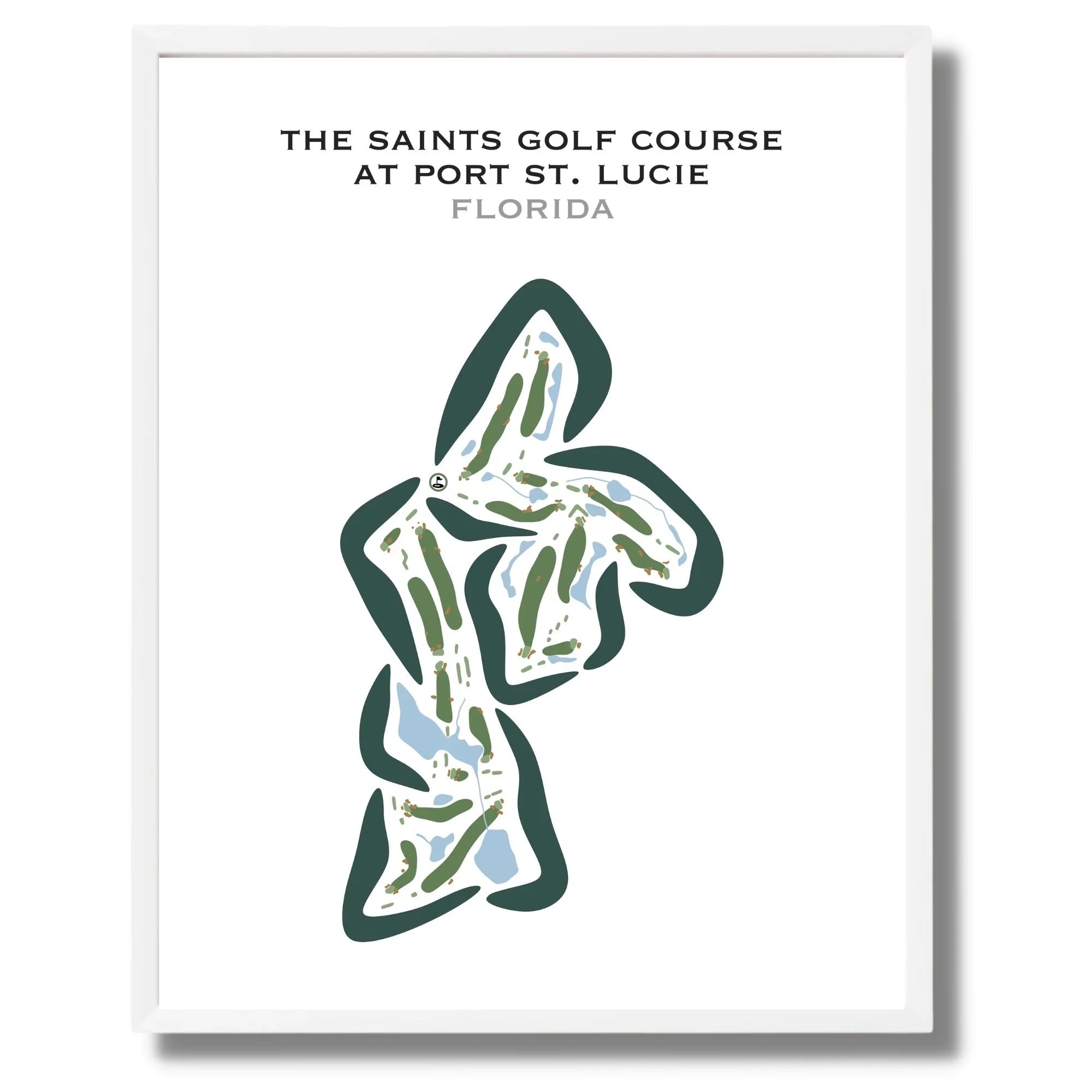 The Saints at Port St. Lucie, Florida - Printed Golf Courses