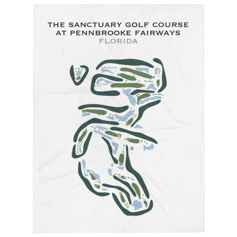 The Sanctuary Golf Course at Pennbrooke Fairways, Florida - Printed Golf Courses