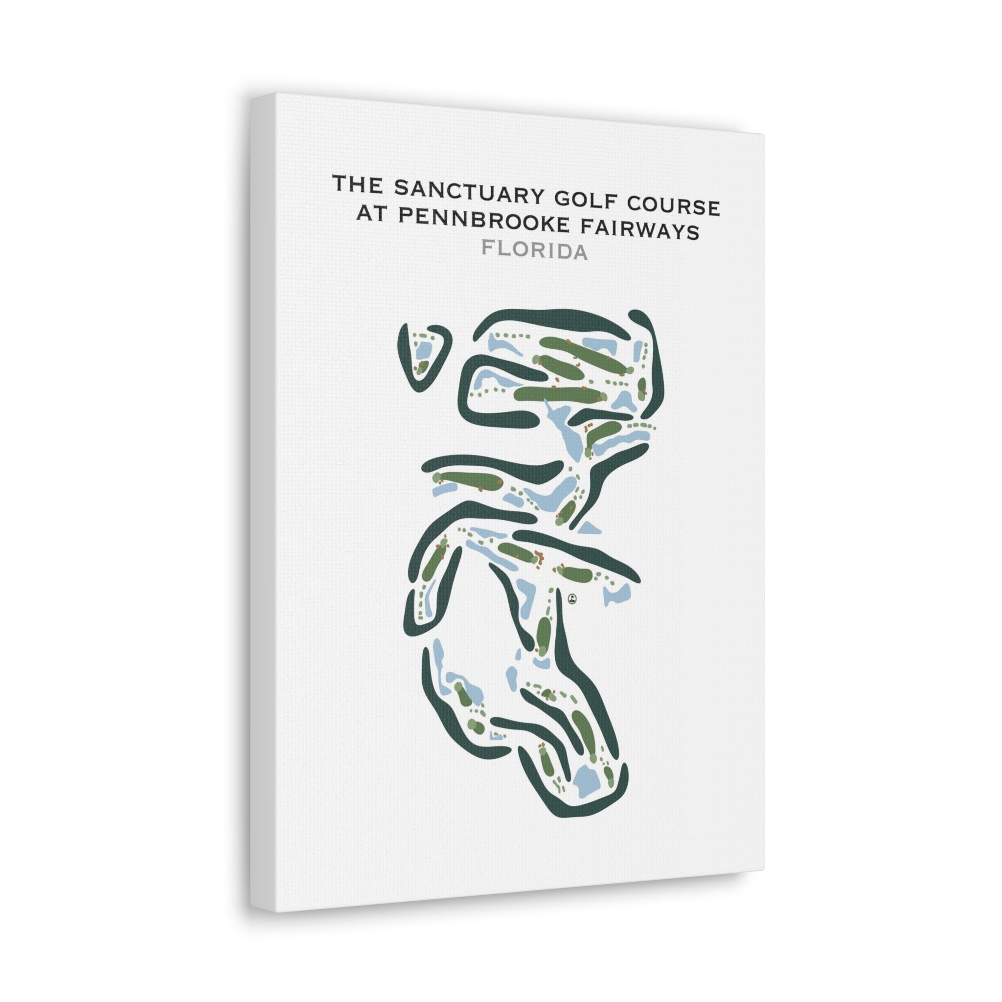 The Sanctuary Golf Course at Pennbrooke Fairways, Florida - Printed Golf Courses