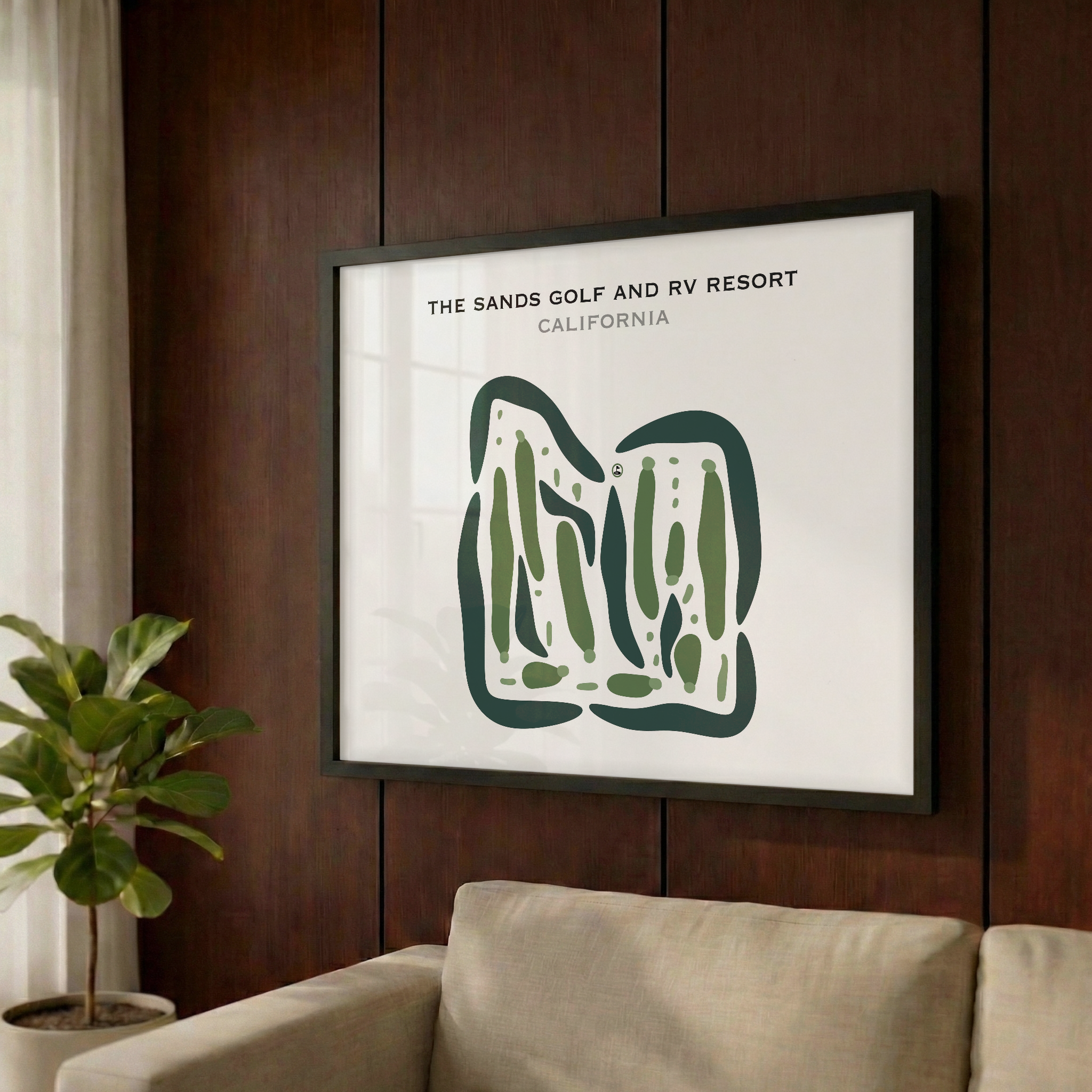 The Sands Golf & RV Resort, California - Printed Golf Courses