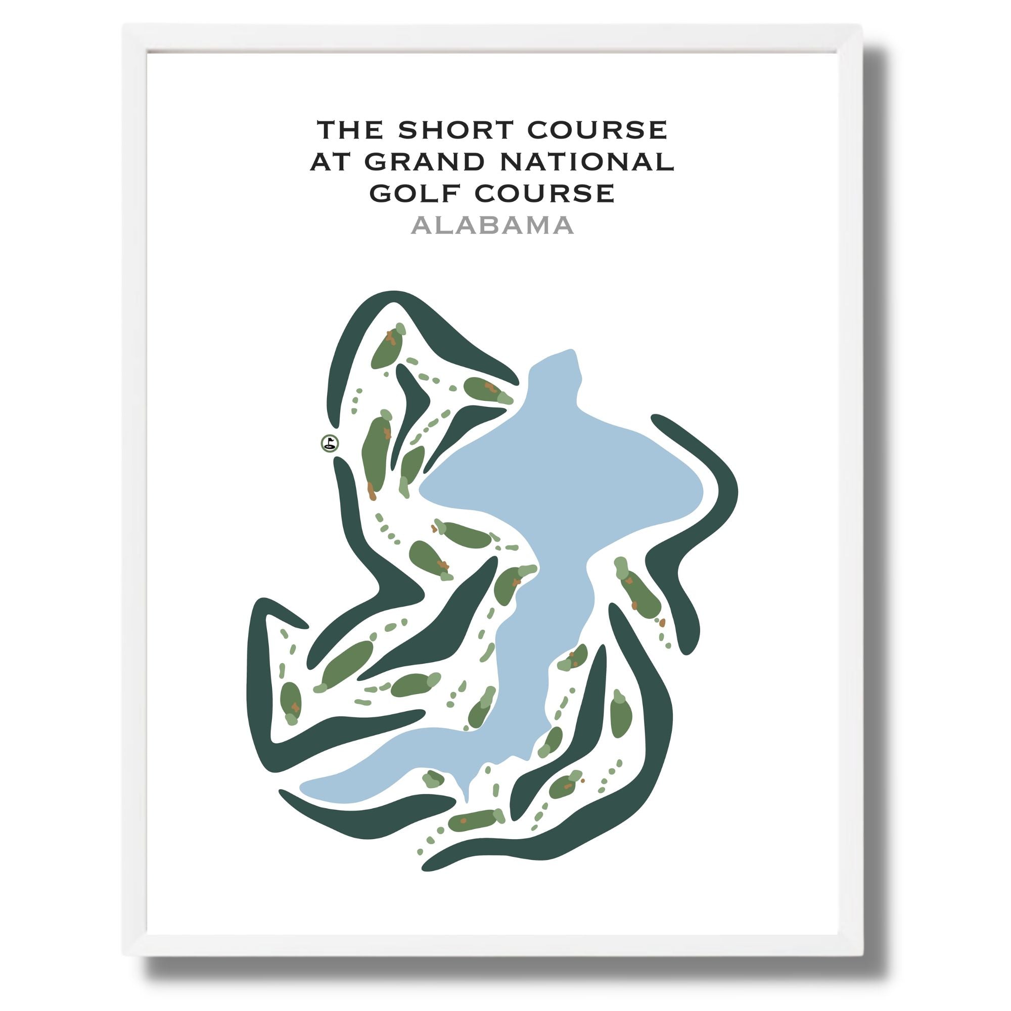 The Short Course at Grand National Golf Course, Alabama - Printed Golf Courses