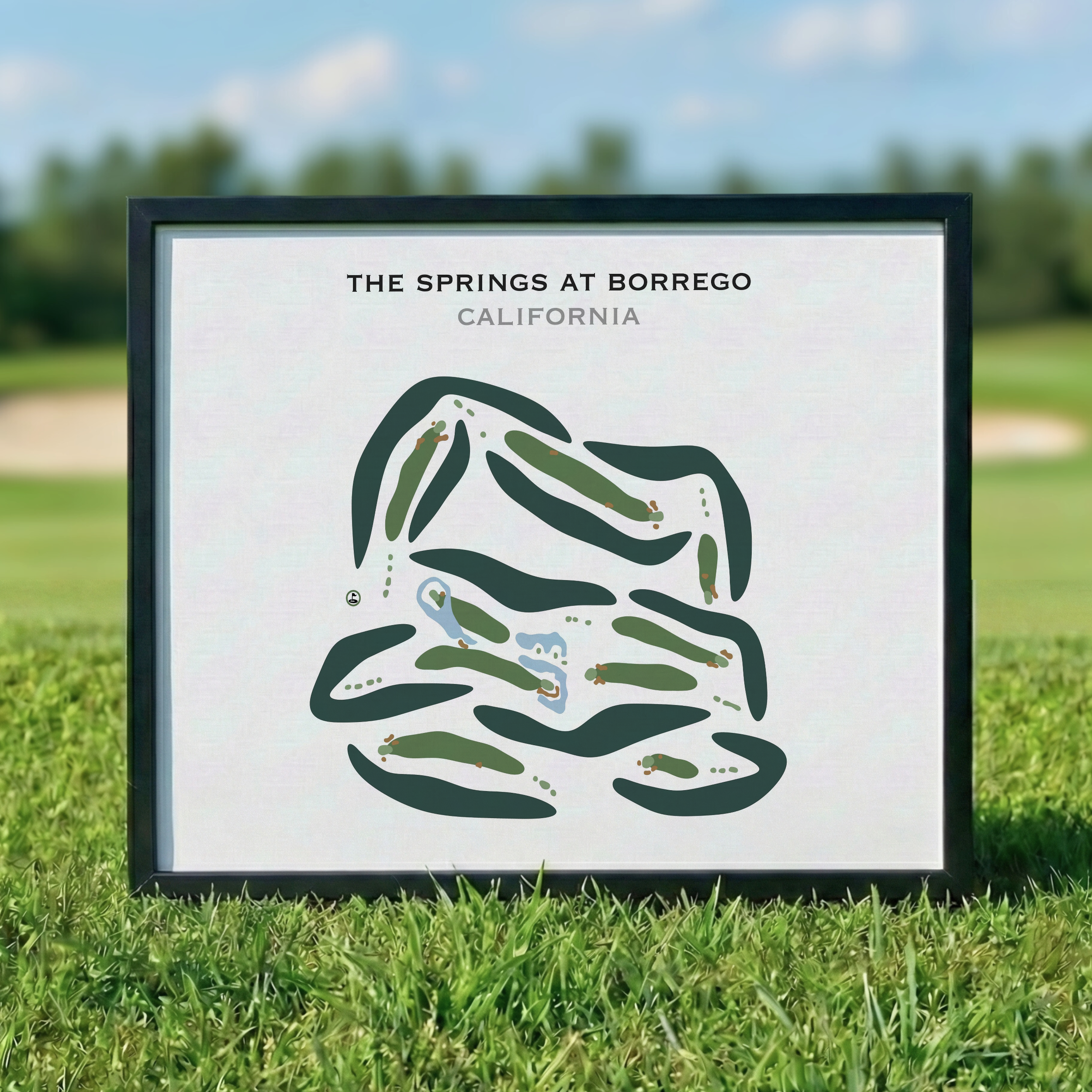 The Springs at Borrego, California - Printed Golf Courses