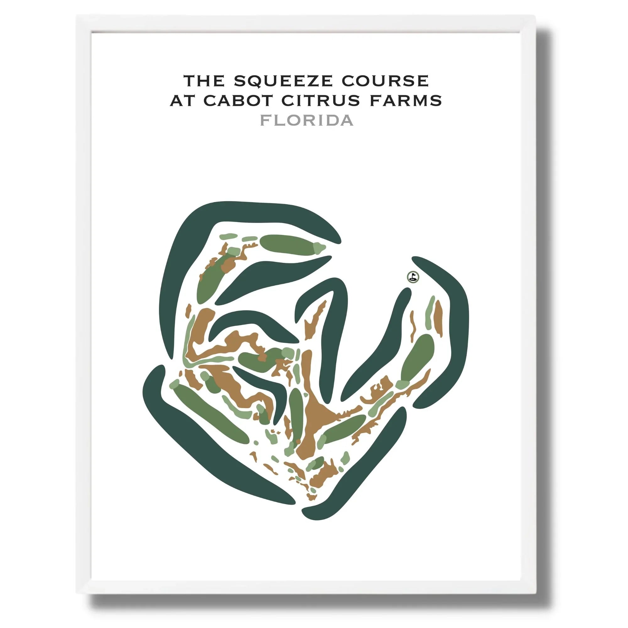 The Squeeze Course at Cabot Citrus Farms, Florida - Printed Golf Courses