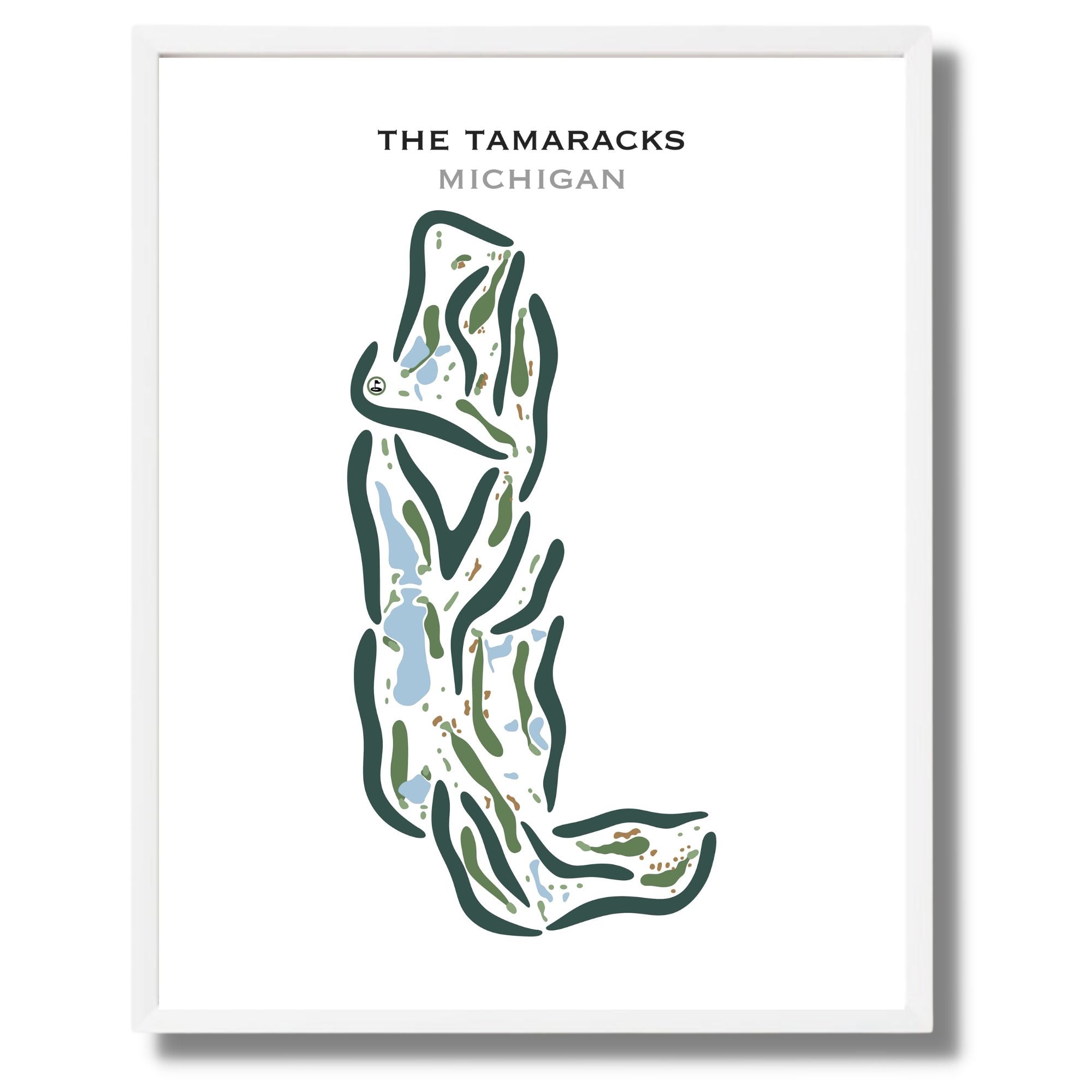 The Tamaracks, Michigan - Printed Golf Courses